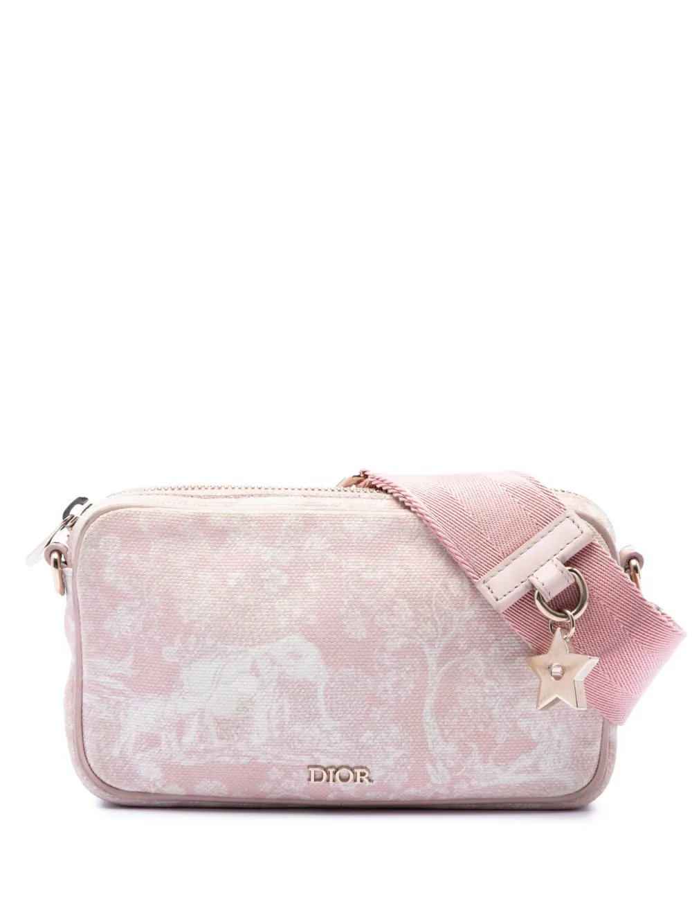 2021 Embroidered Canvas Toile de Jouy crossbody bag