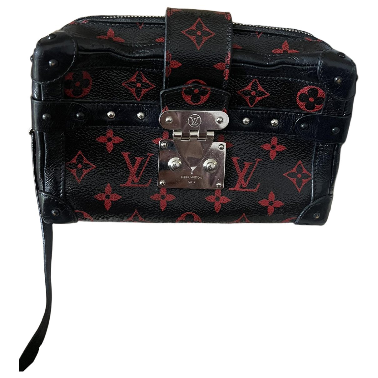 Side Trunk leather handbag