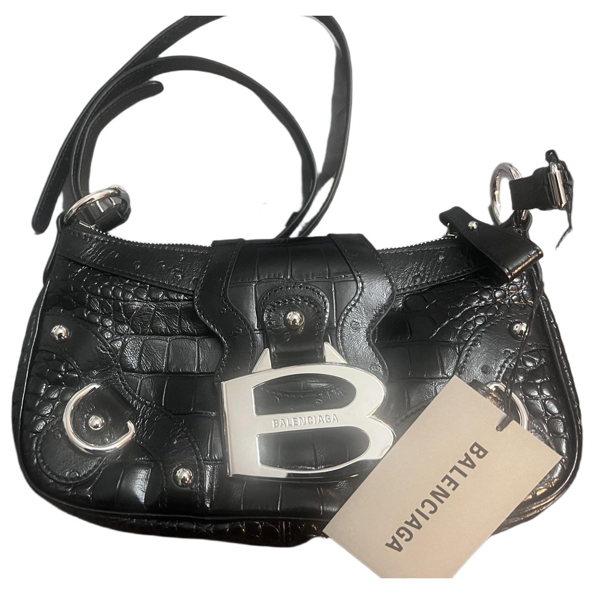 Balenciaga Crush leather crossbody bag