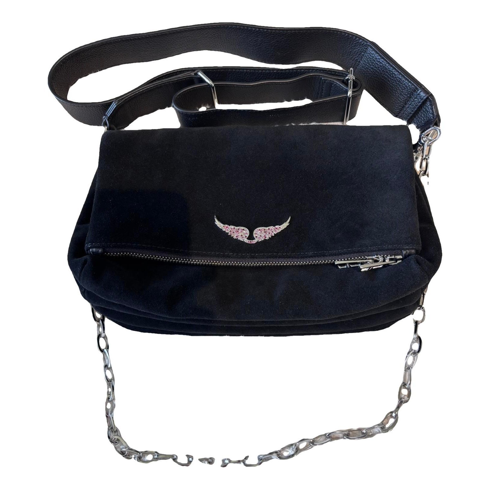 Rock leather crossbody bag