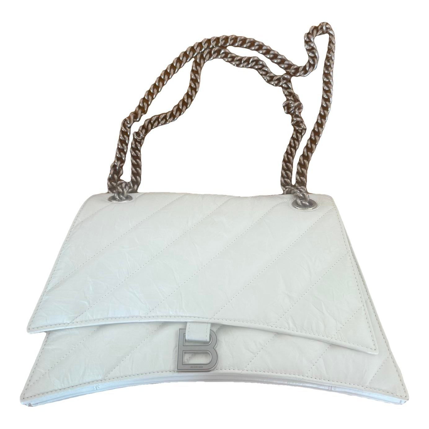Crush leather handbag
