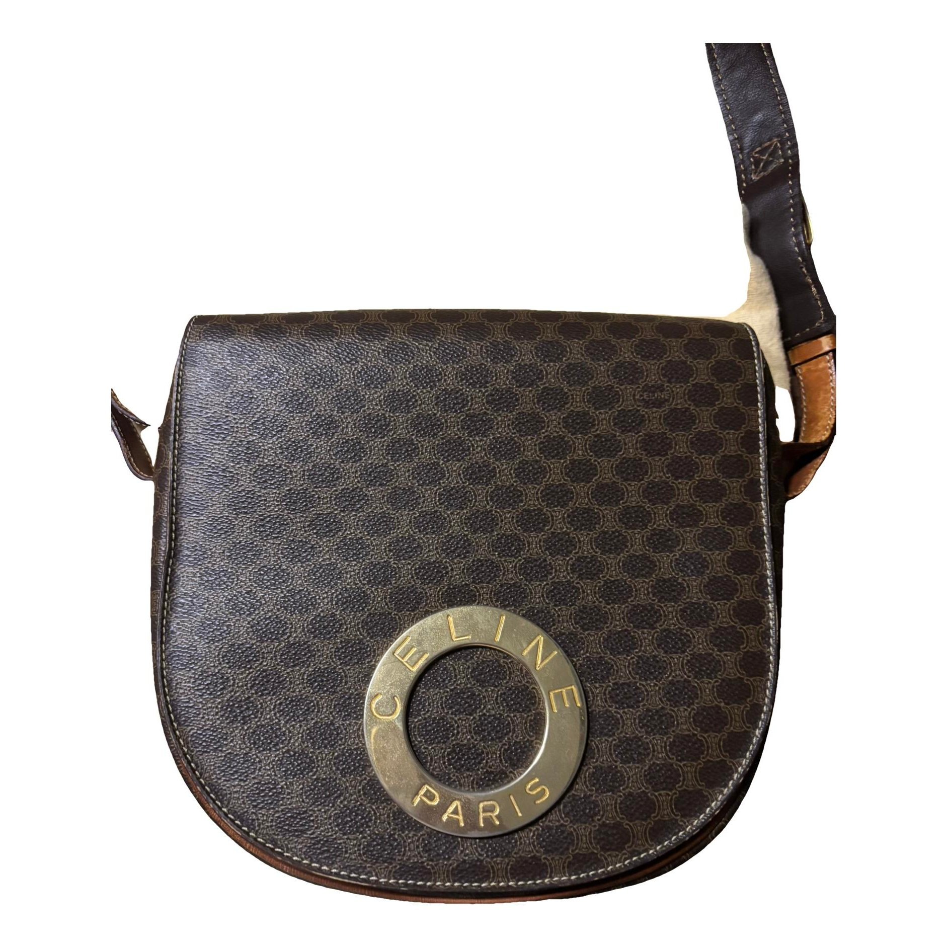 Trotteur leather handbag
