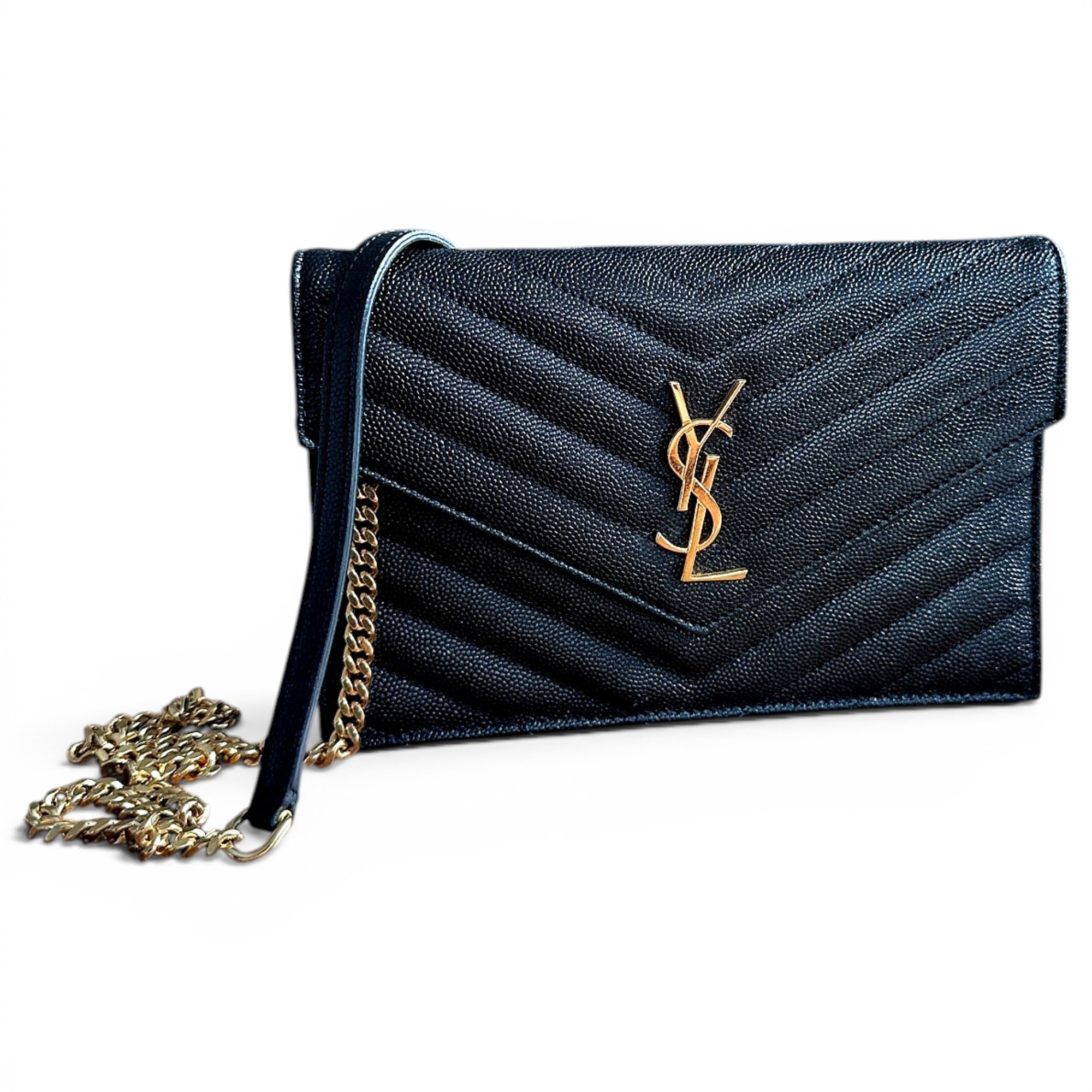 Portefeuille enveloppe leather crossbody bag