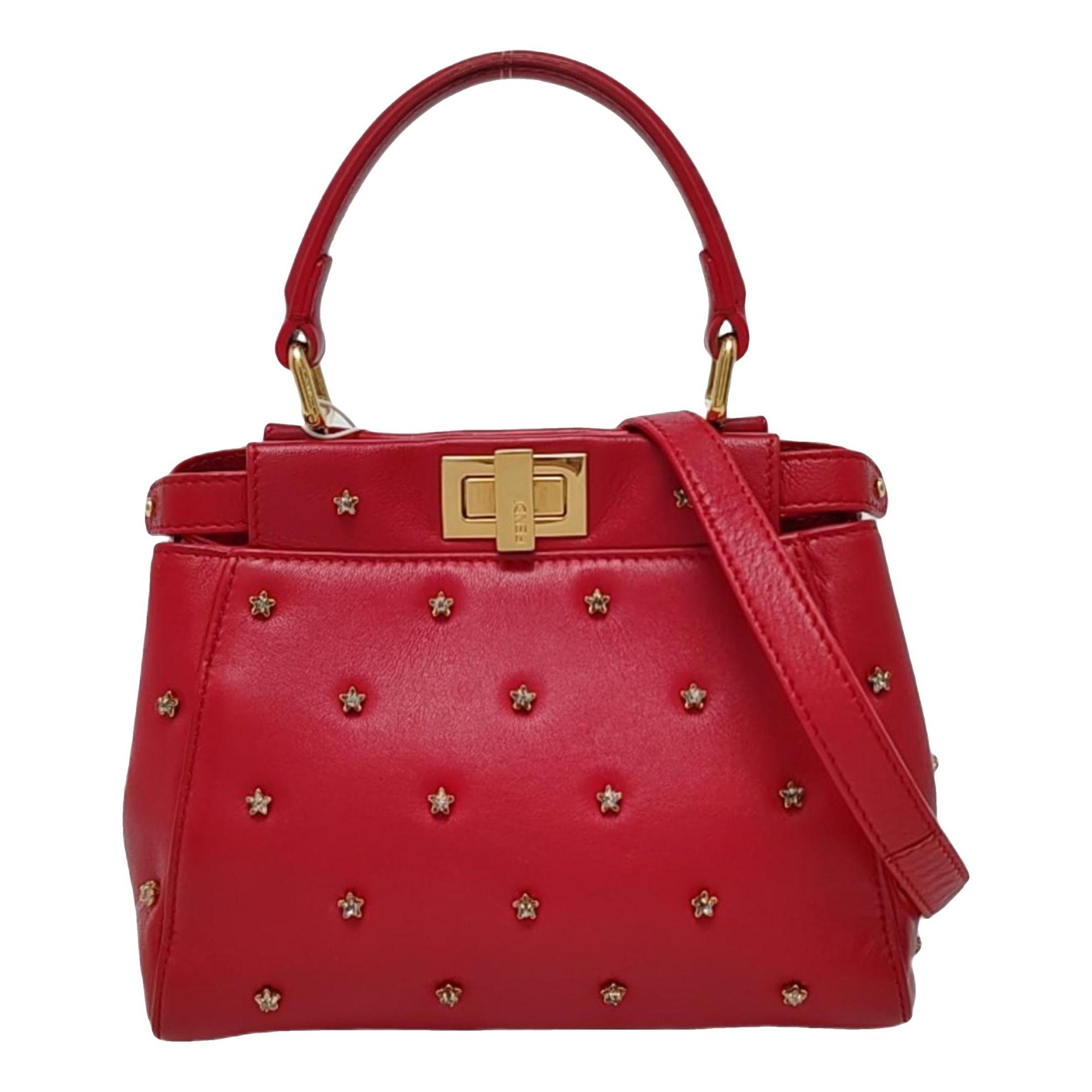 Peekaboo leather handbag