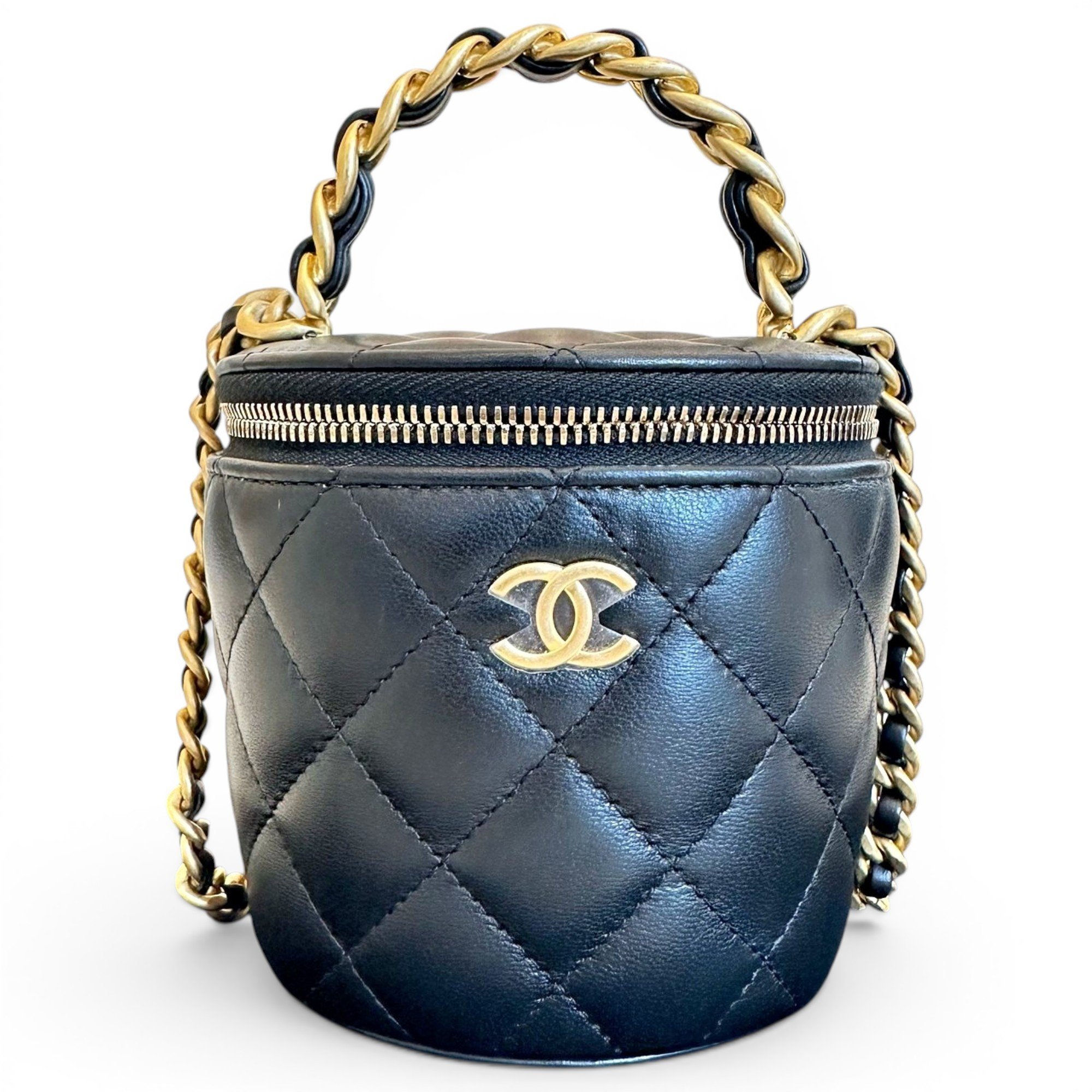 Trendy CC Vanity leather handbag