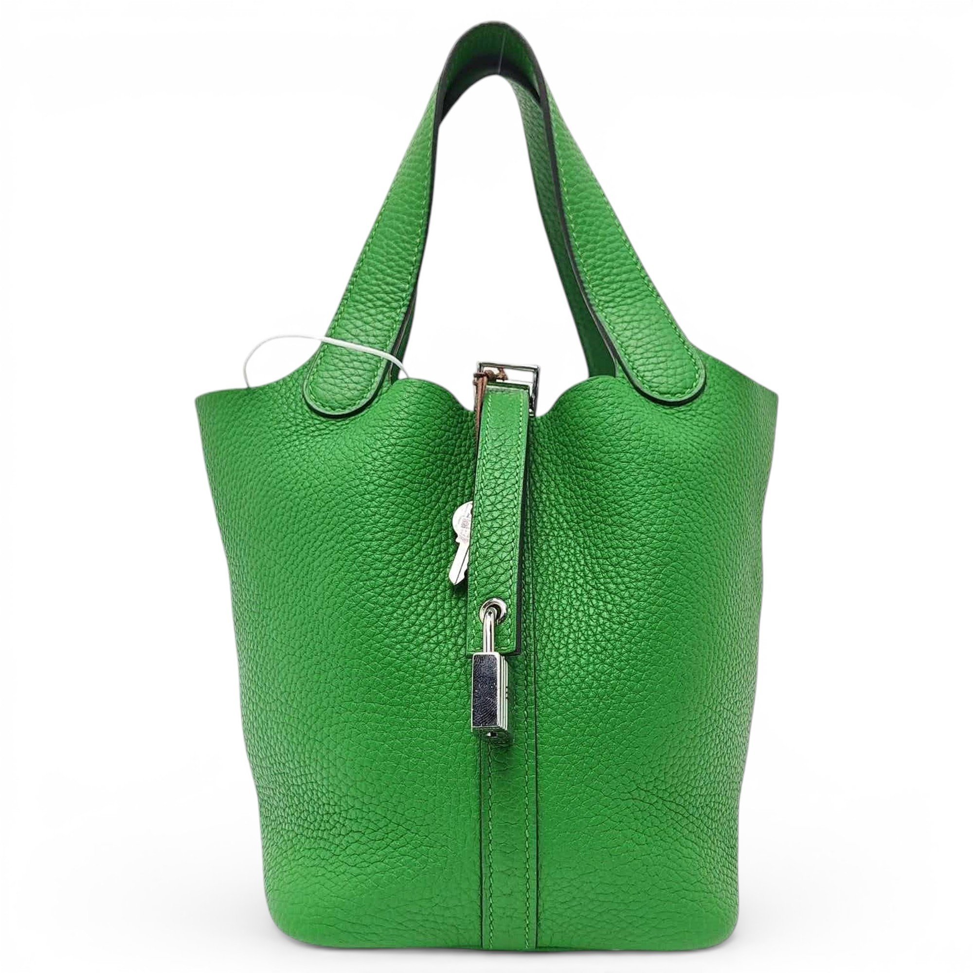 Picotin leather tote