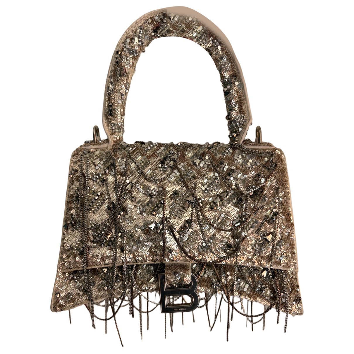 Hourglass cloth handbag