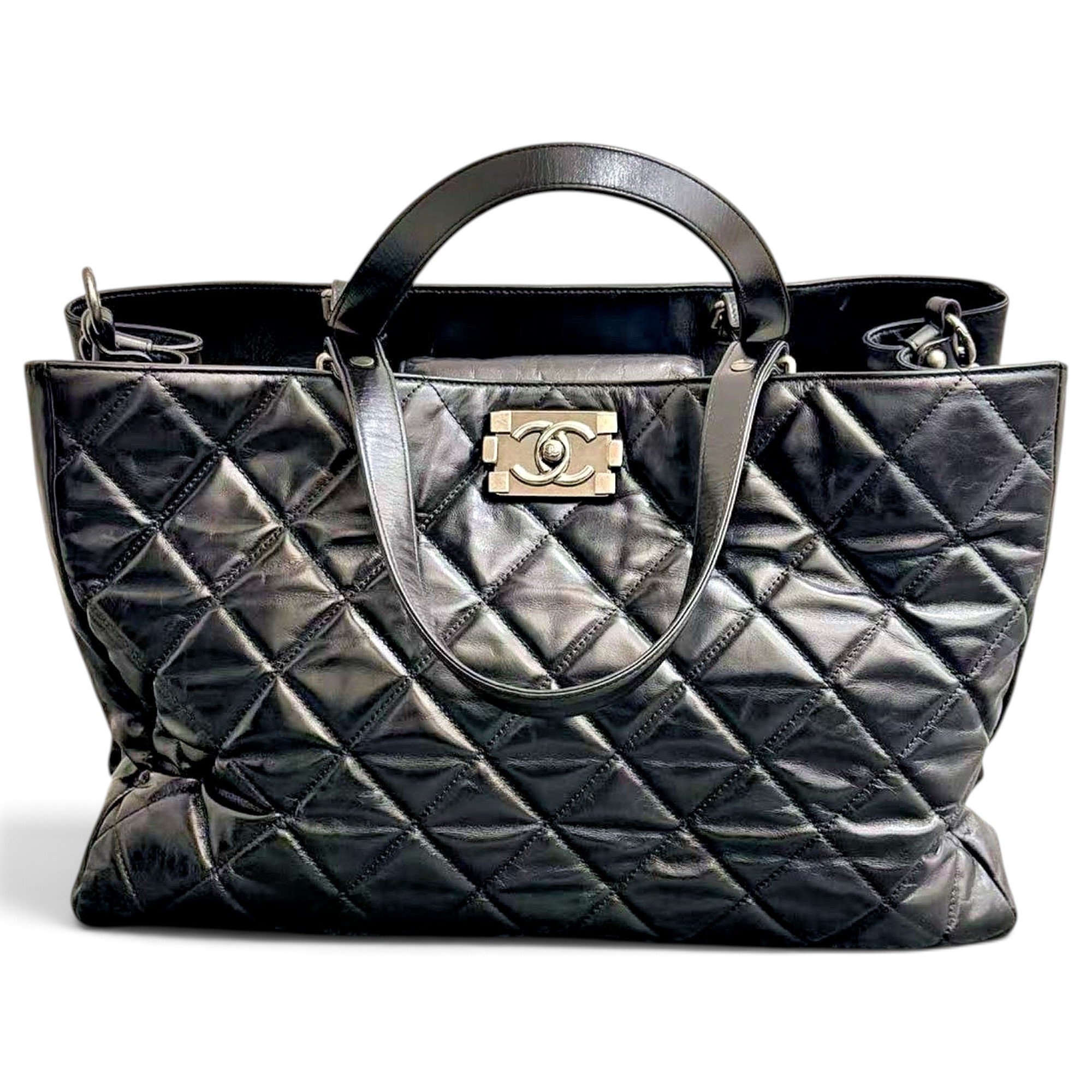 Leather tote