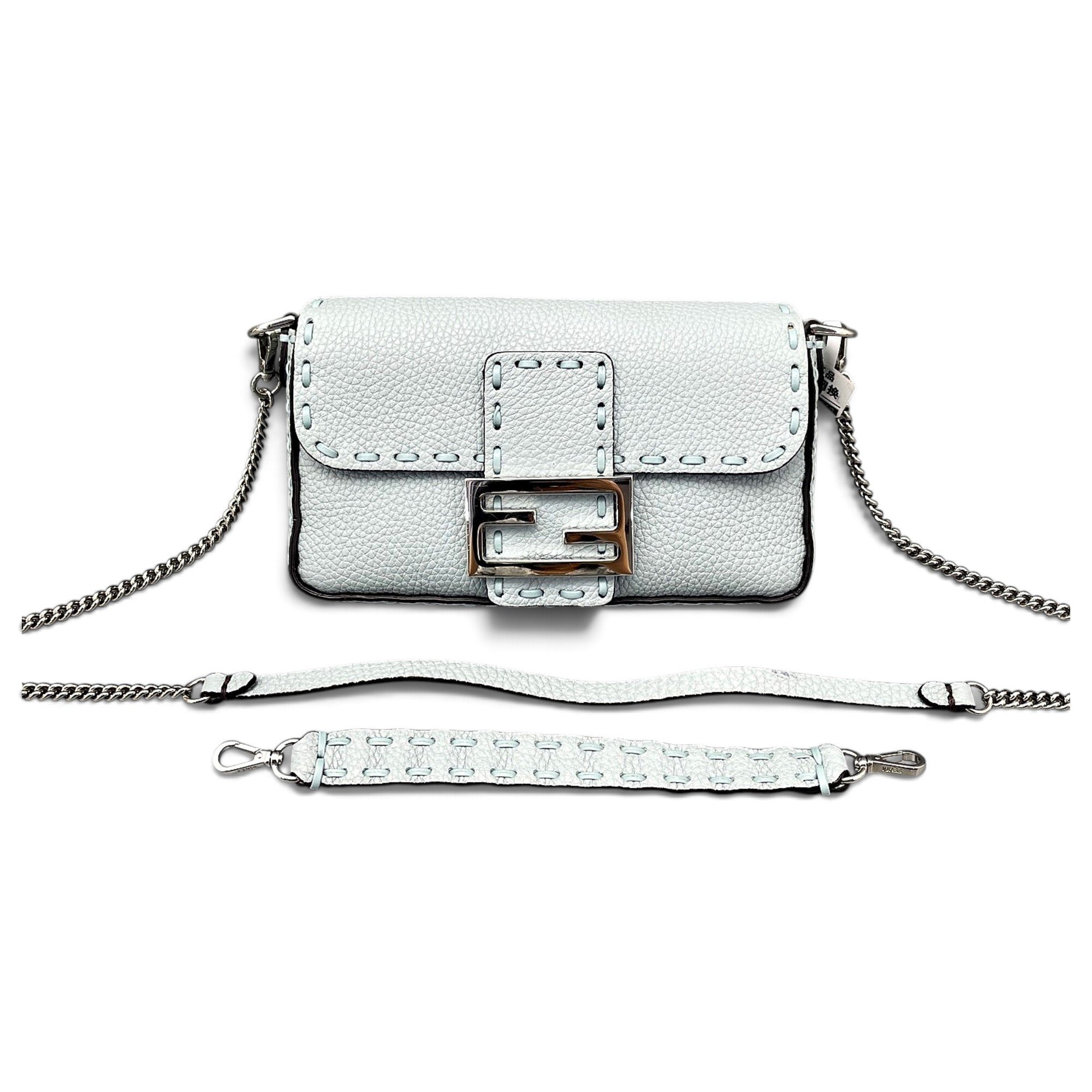 Baguette leather handbag