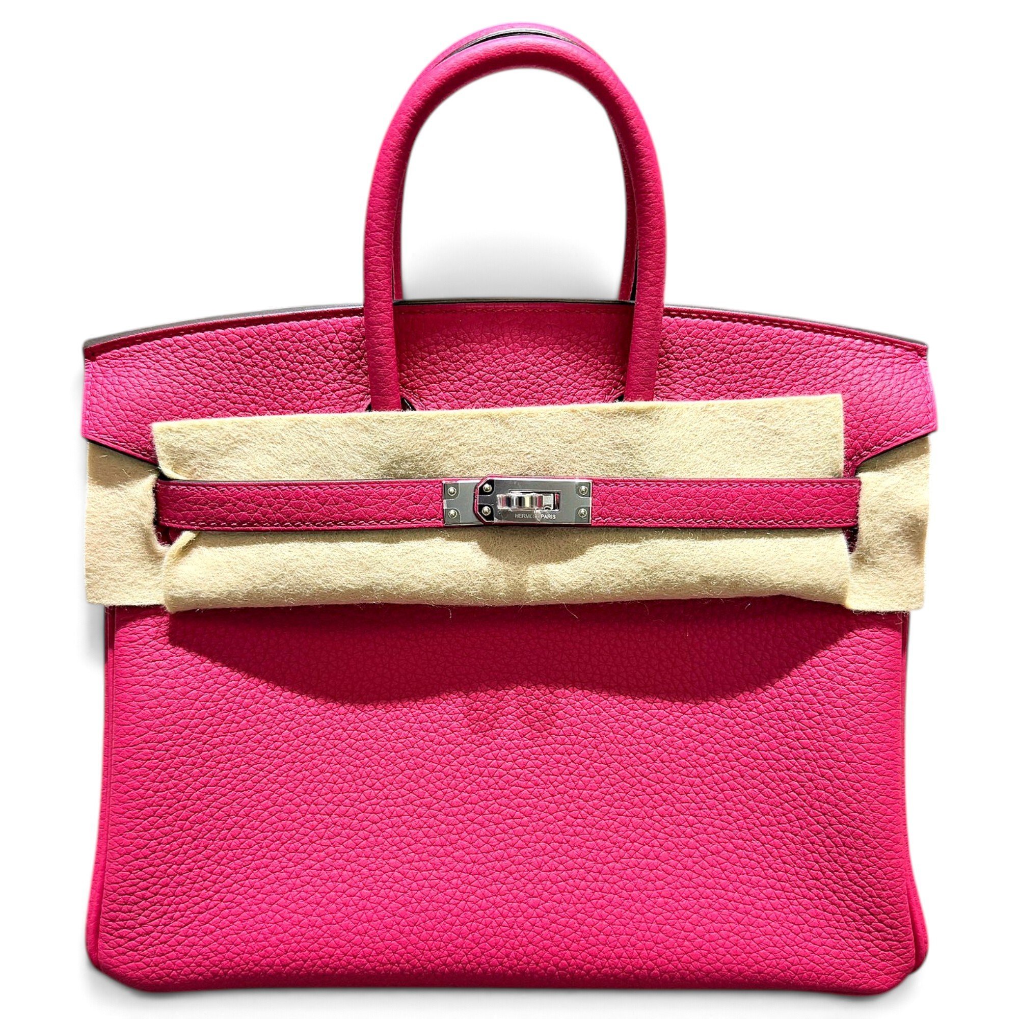 Birkin 25 leather handbag