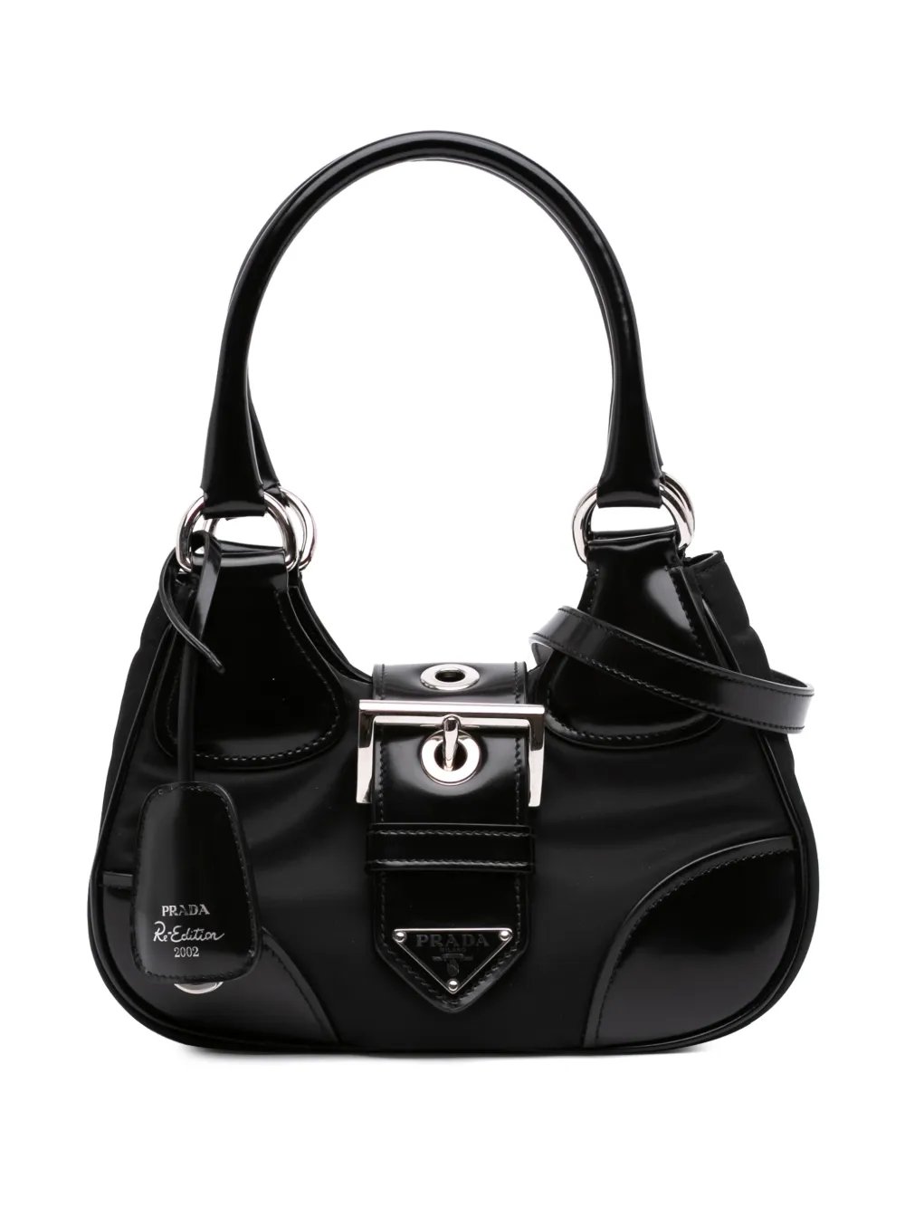 2013-2026 Re Nylon and Shiny Calfskin Re Edition 2002 Moon satchel