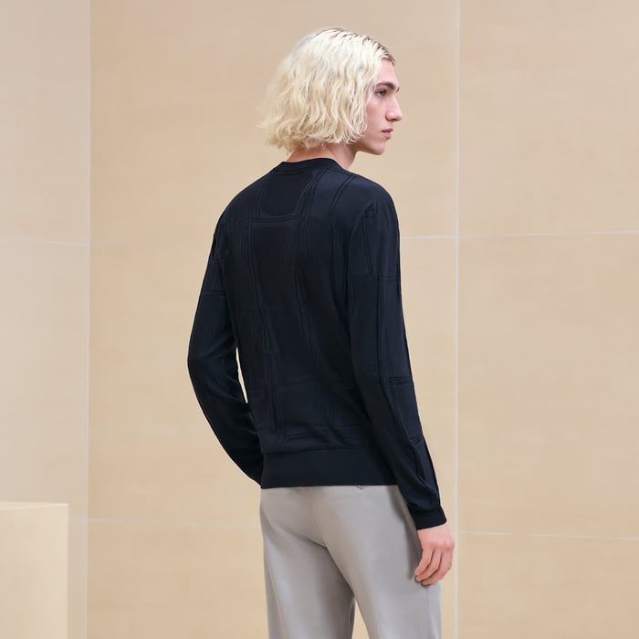 Marine "Jeu De Points Harnais" Crewneck Sweater