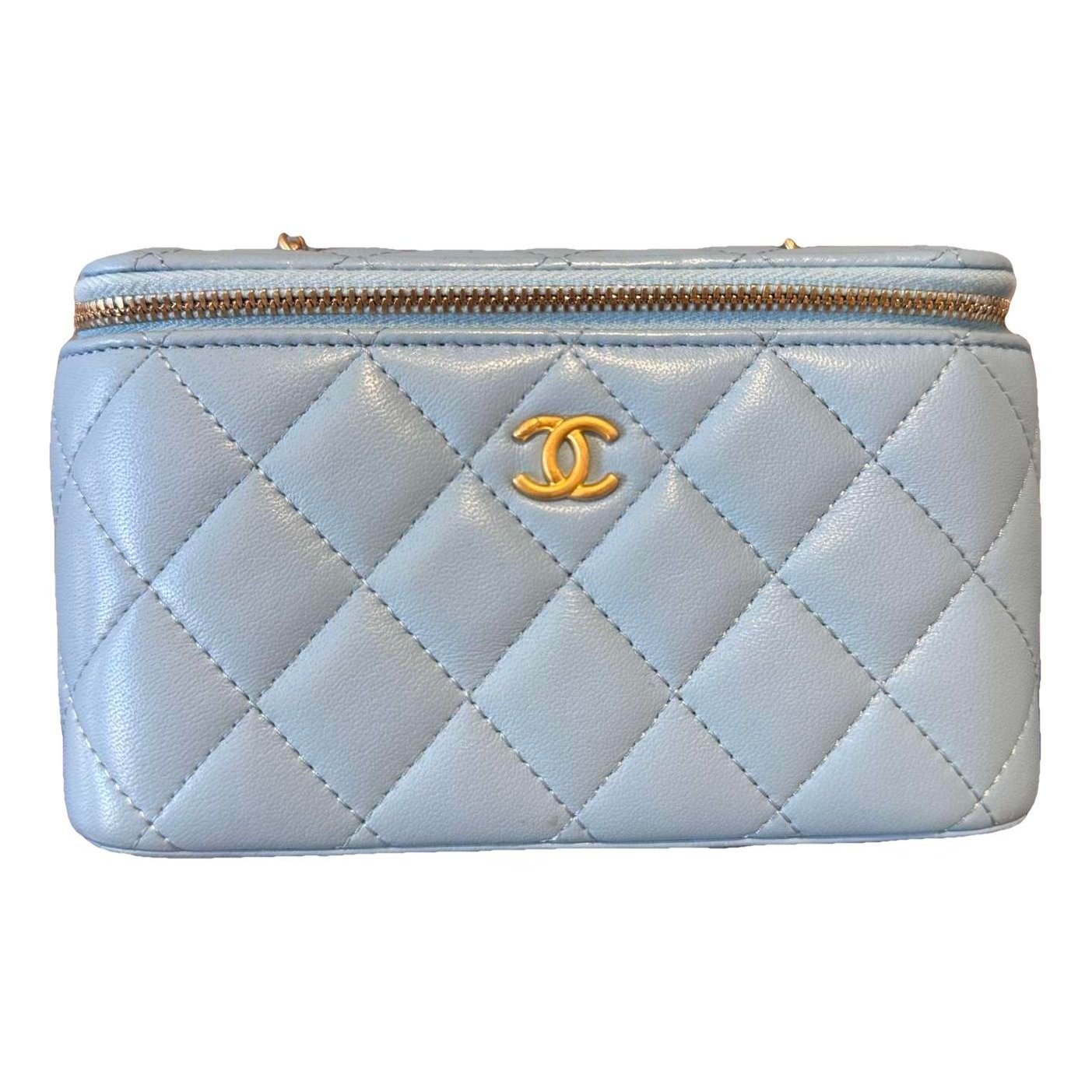 Vanity leather handbag
