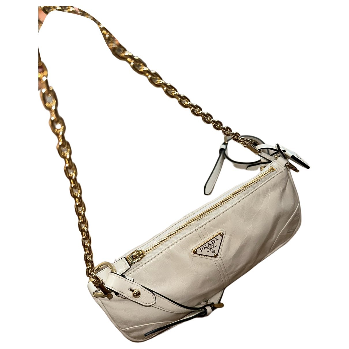 Re-edition leather clutch bag