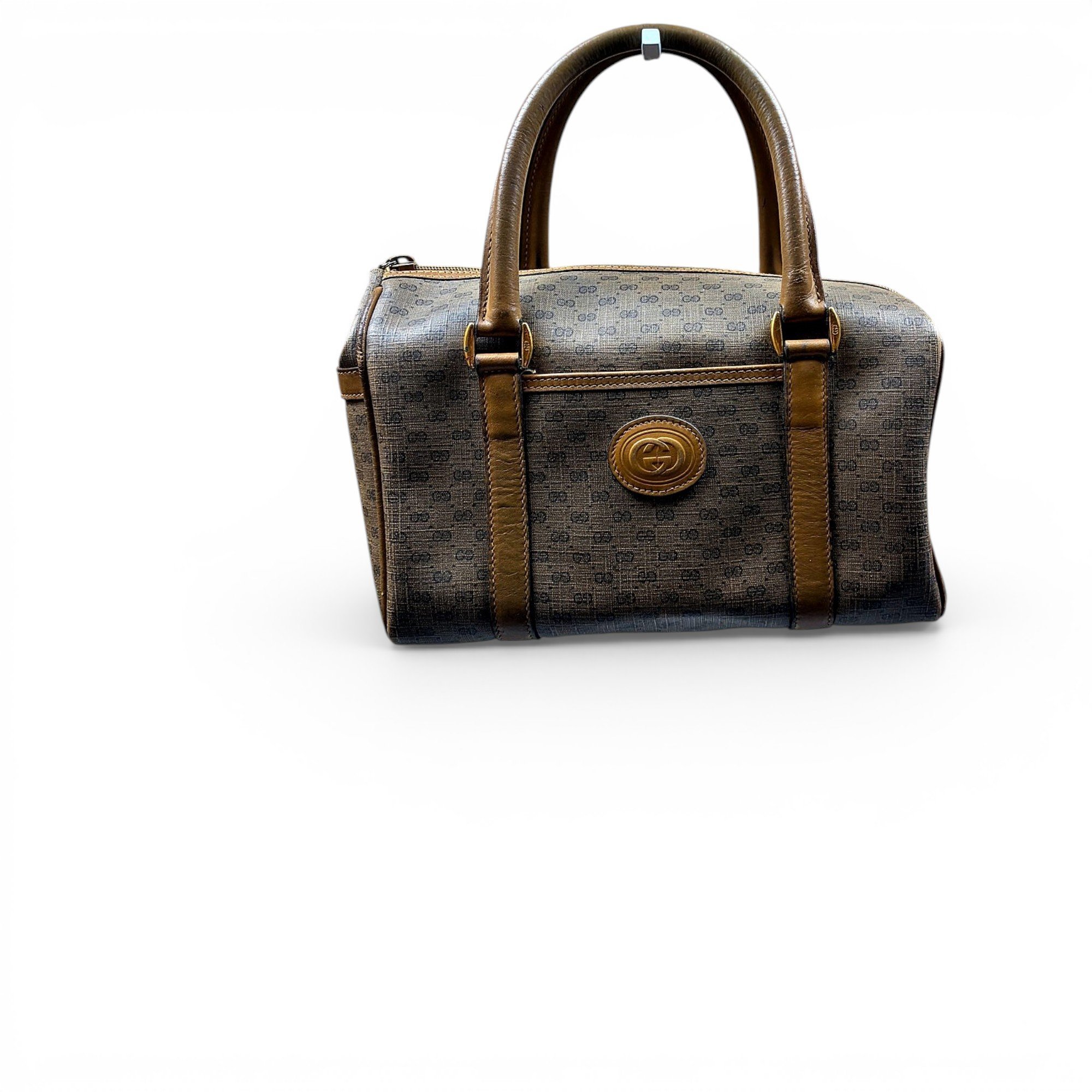 Leather bowling bag