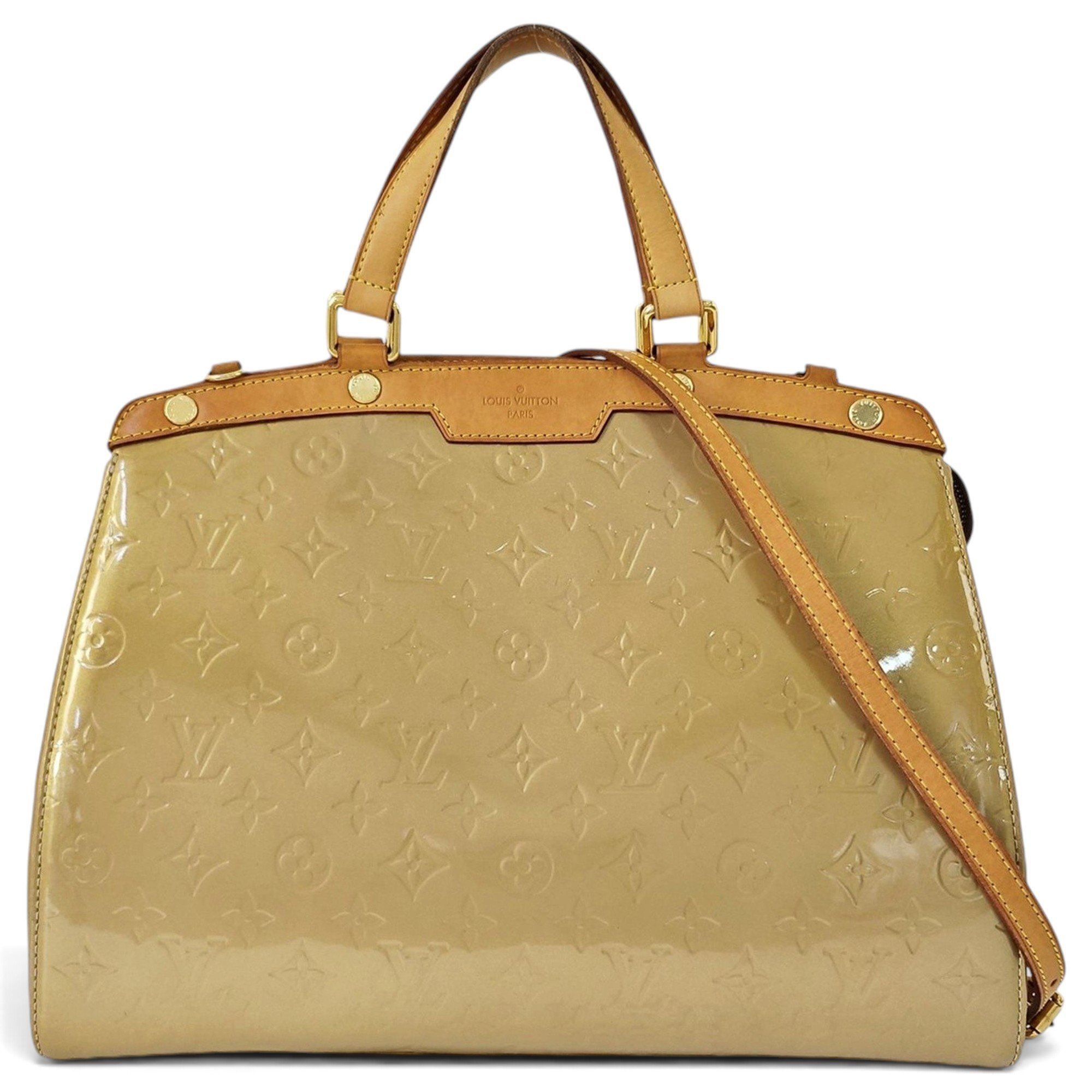 Patent leather handbag