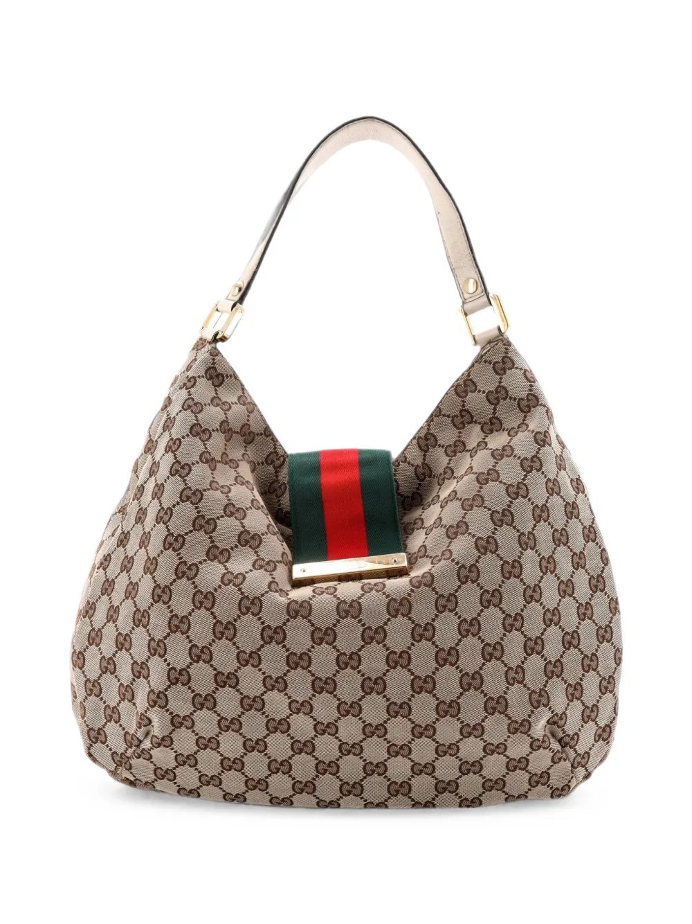 New Ladies Web GG Canvas Large hobo bag