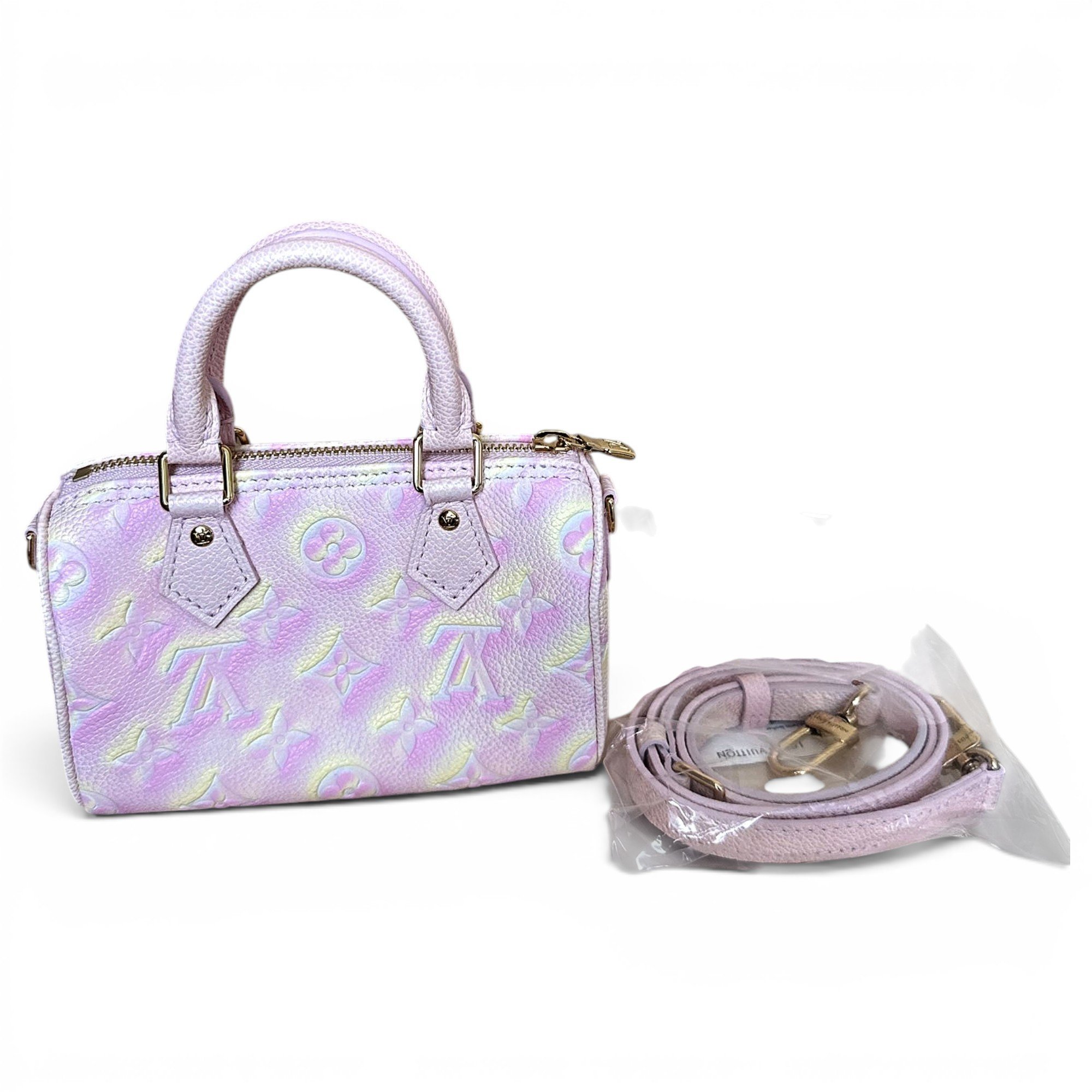 Louis Vuitton Nano Speedy / Mini HL leather mini bag