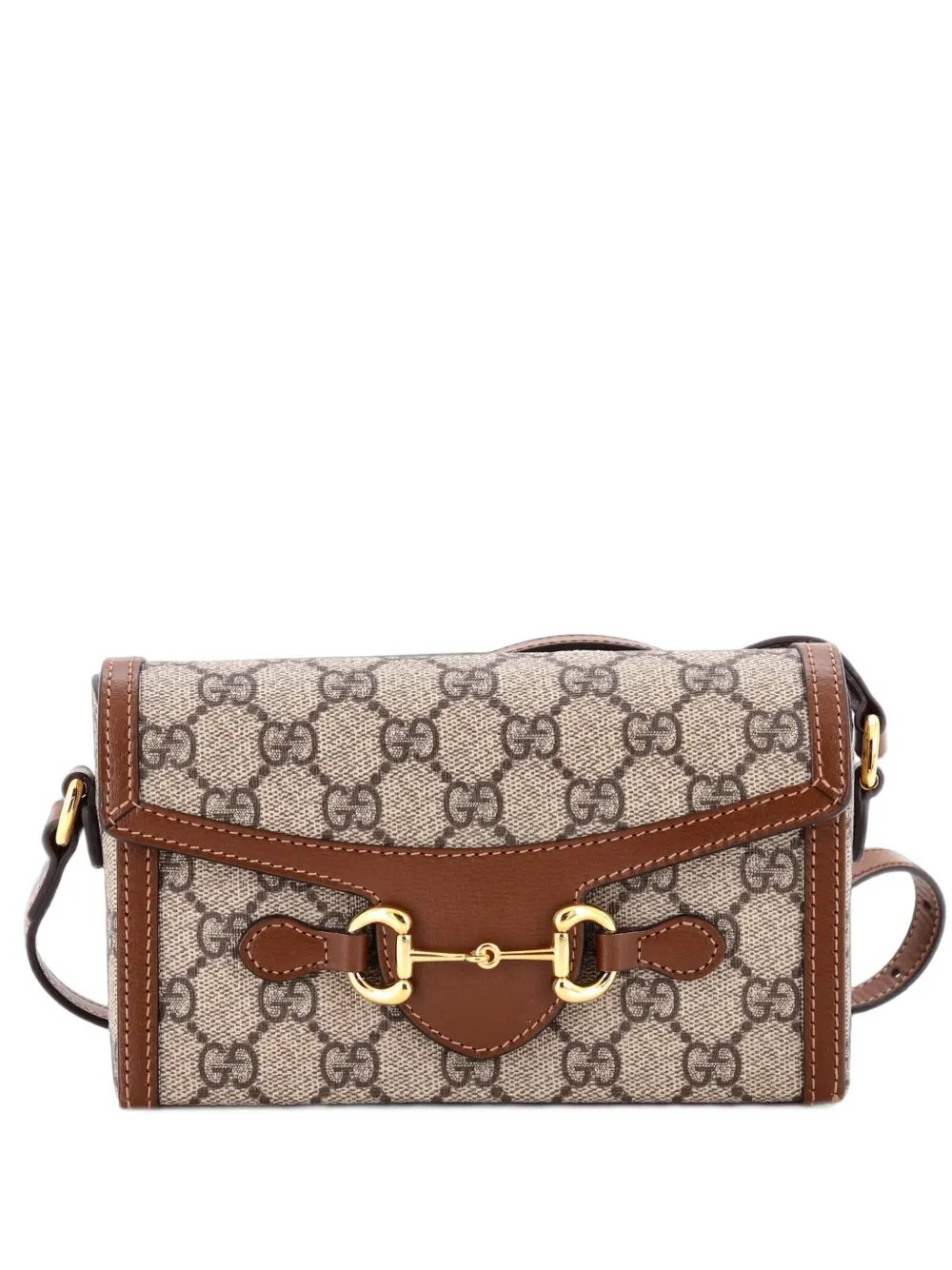 Horsebit 1955 Flap GG Coated Canvas Mini crossbody bag
