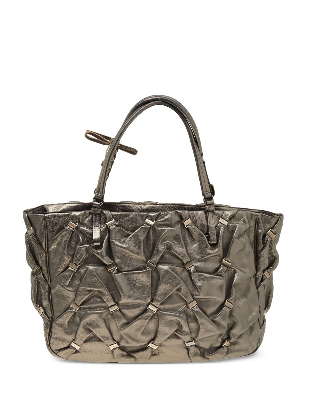Ferragamo textured leather tote bag