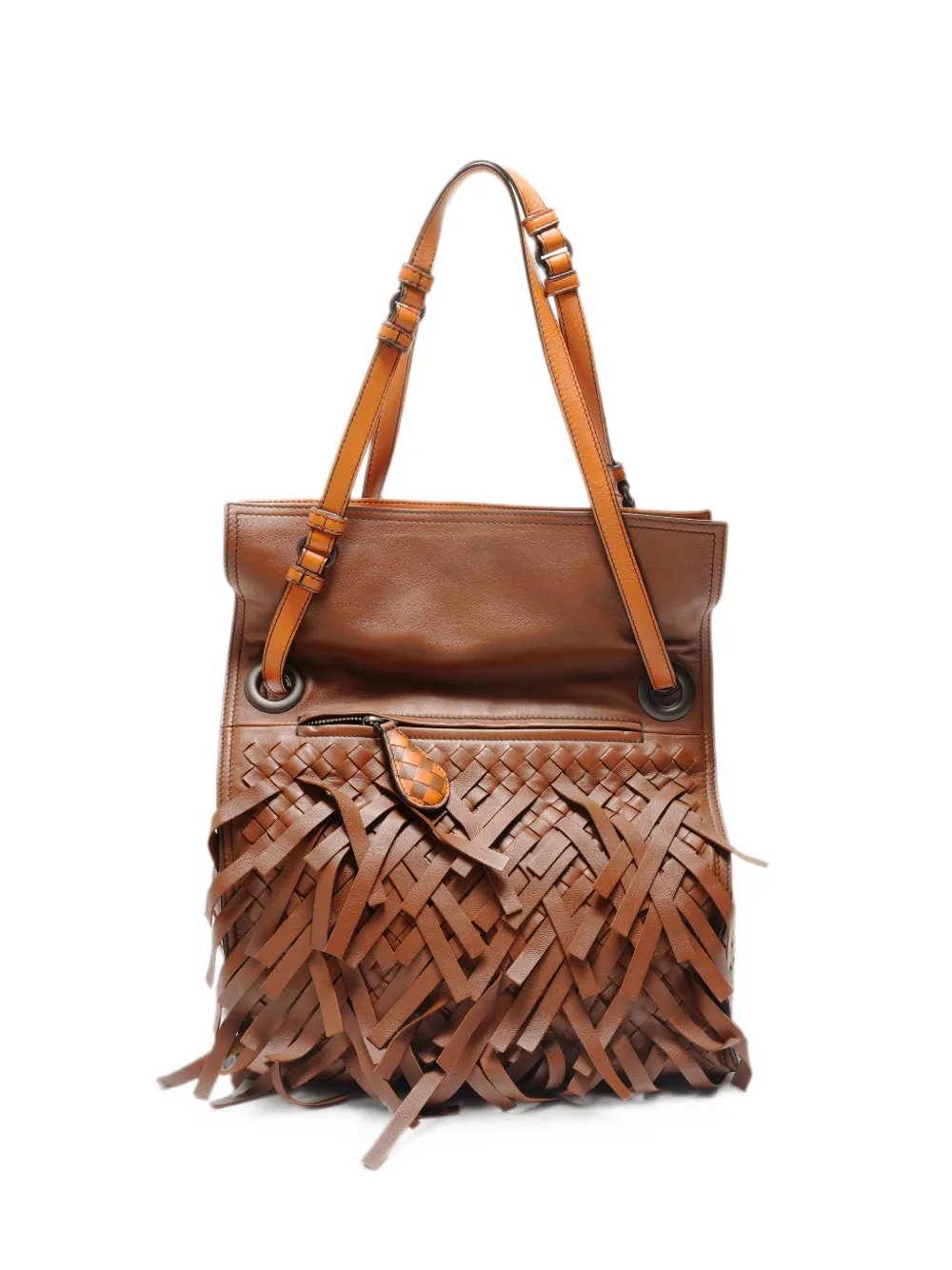 Bottega Veneta 2018 Intrecciato fringed shoulder bag