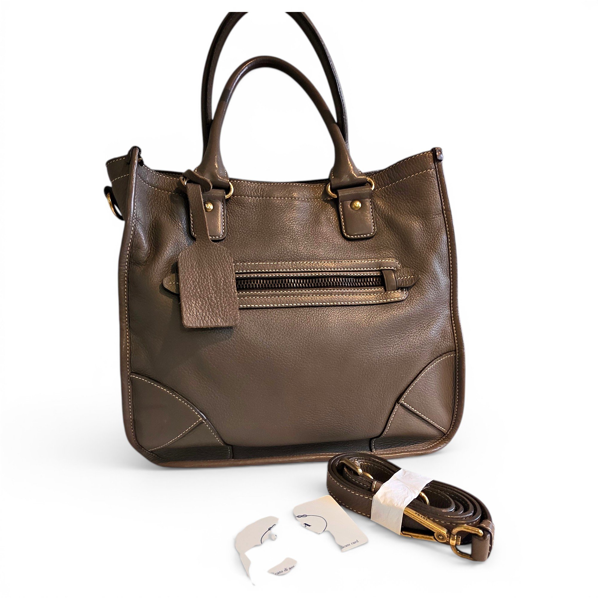 Leather handbag