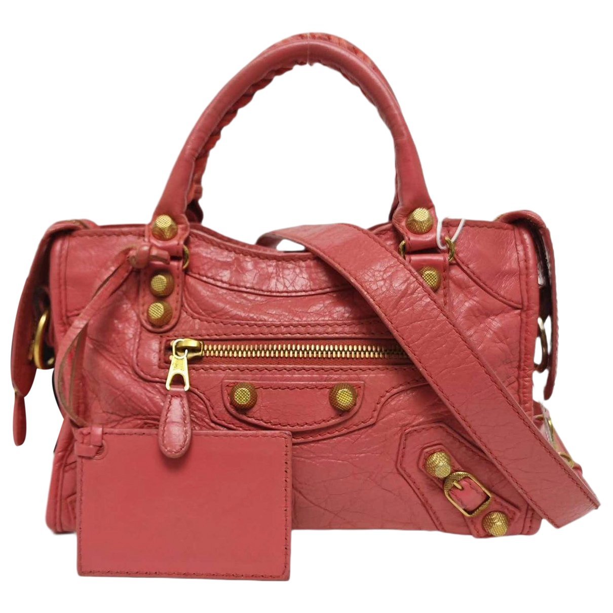 Classic Metalic leather handbag