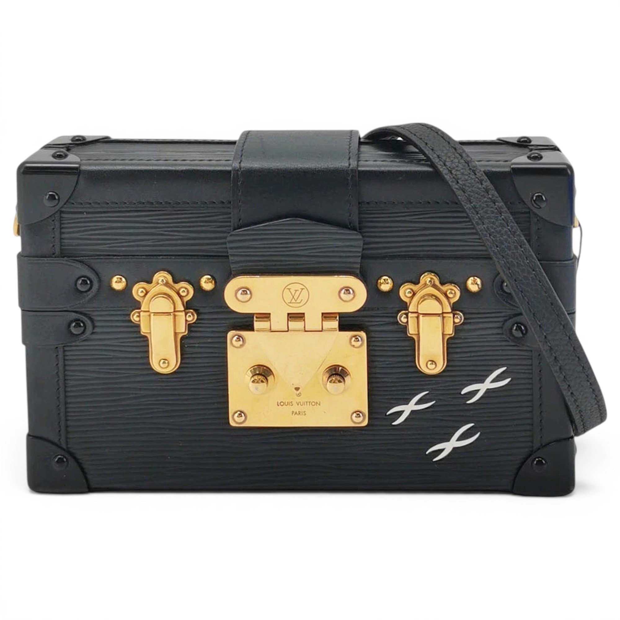Petite Malle leather handbag