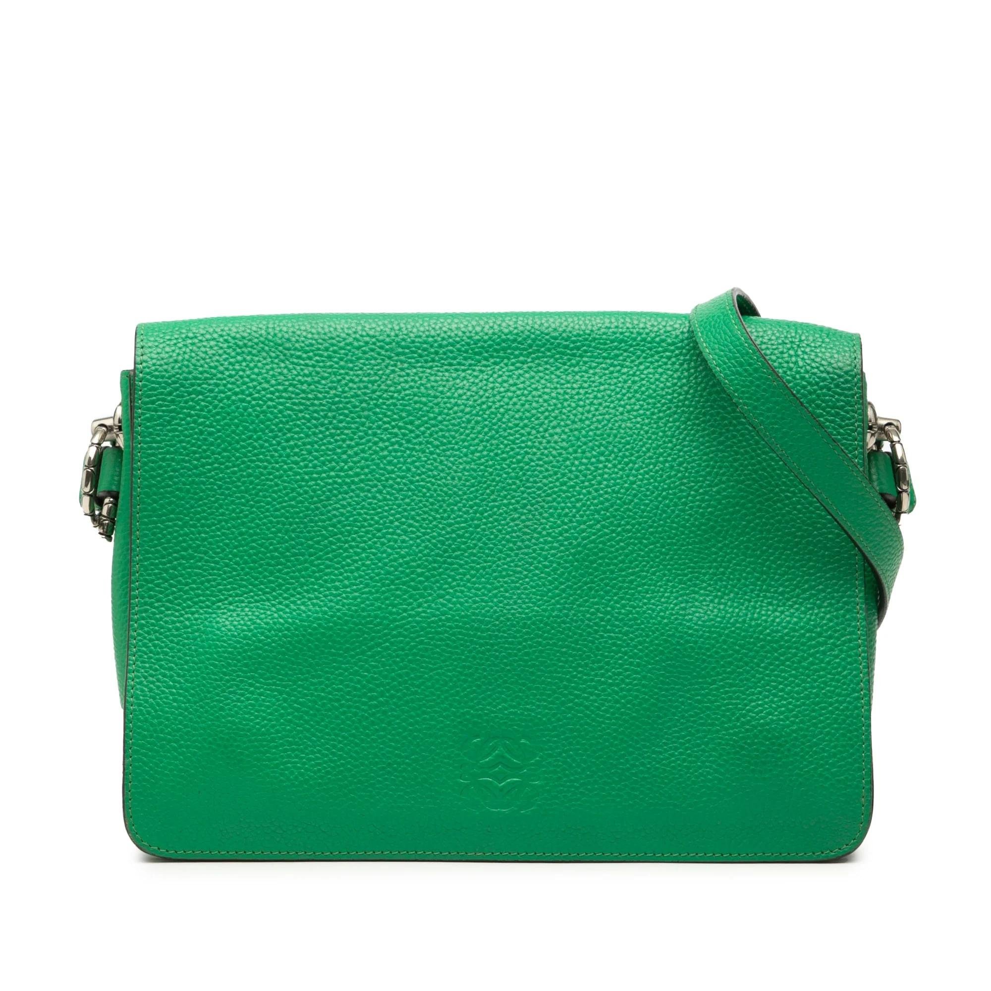 Anagram pony-style calfskin bag