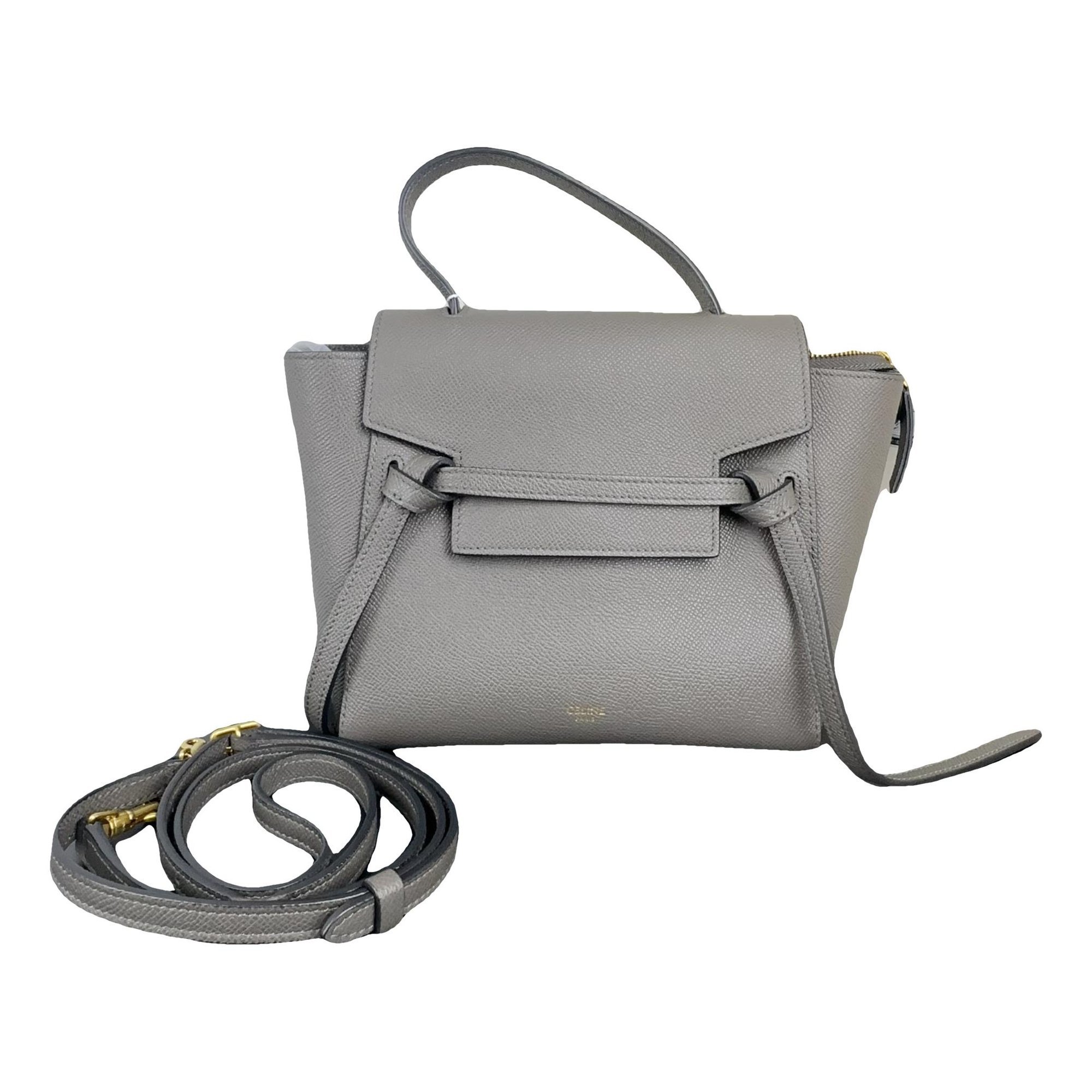 Belt leather handbag