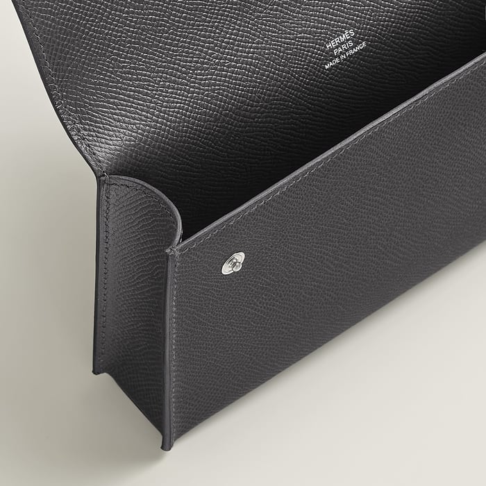 Graphite Hermèsnap Wallet
