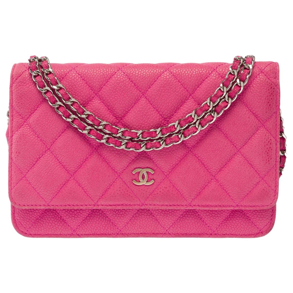 Wallet On Chain leather handbag