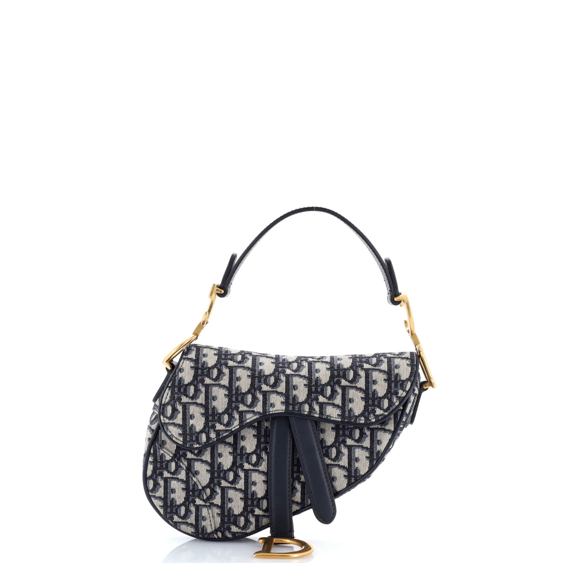 Dior Saddle Handbag Oblique Canvas Mini