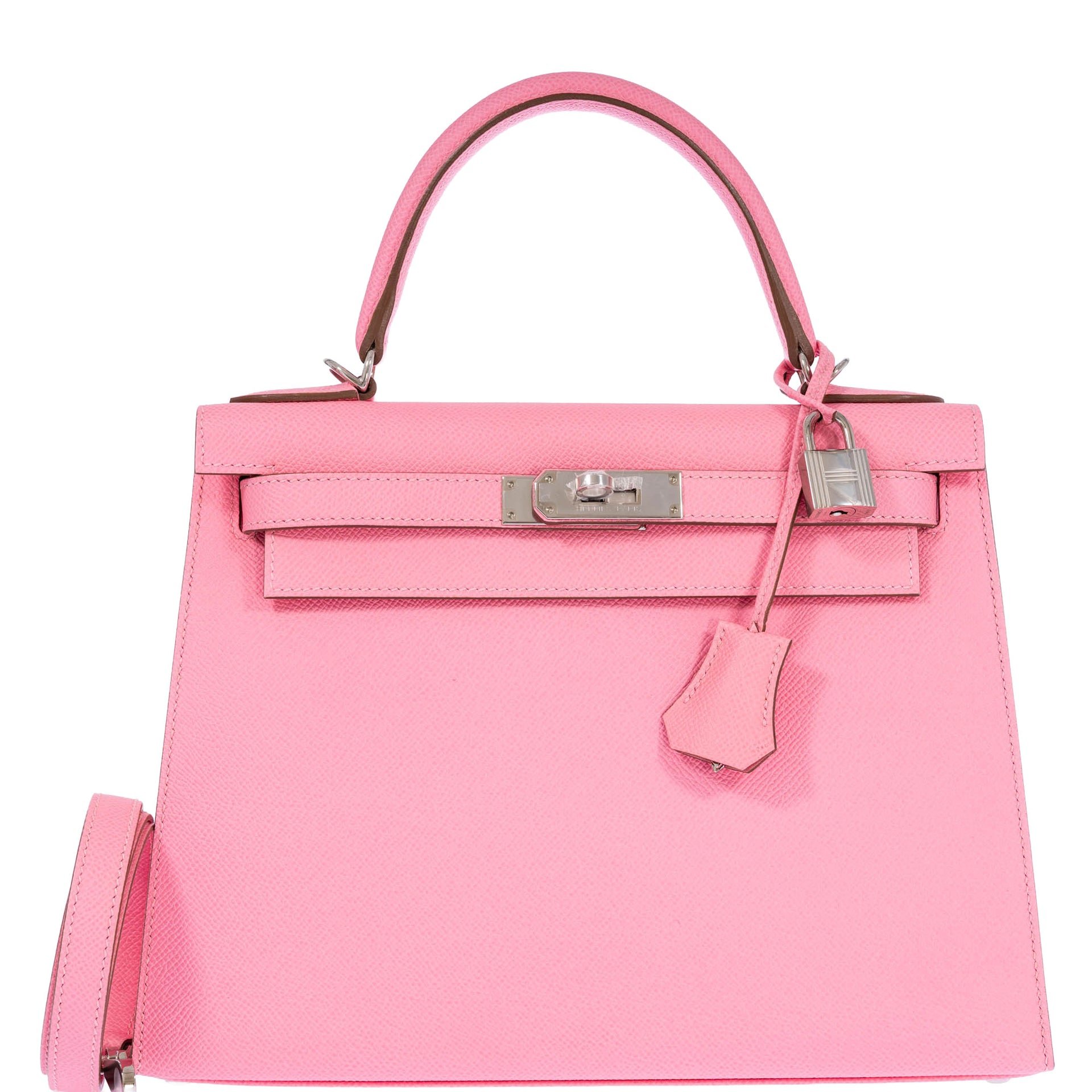 Hermès Kelly 28 Sellier Rose Confetti Epsom Palladium Hardware