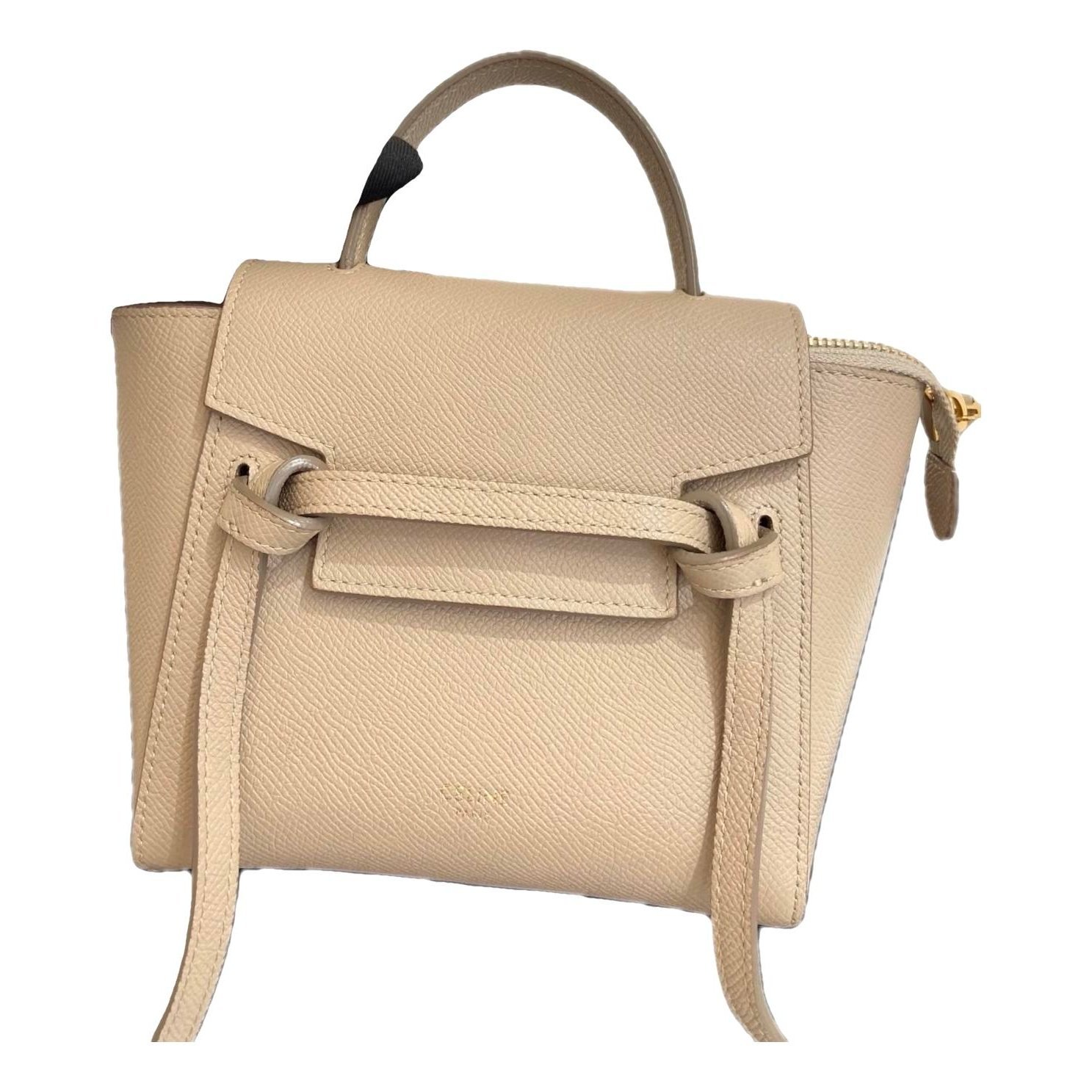 Belt leather handbag