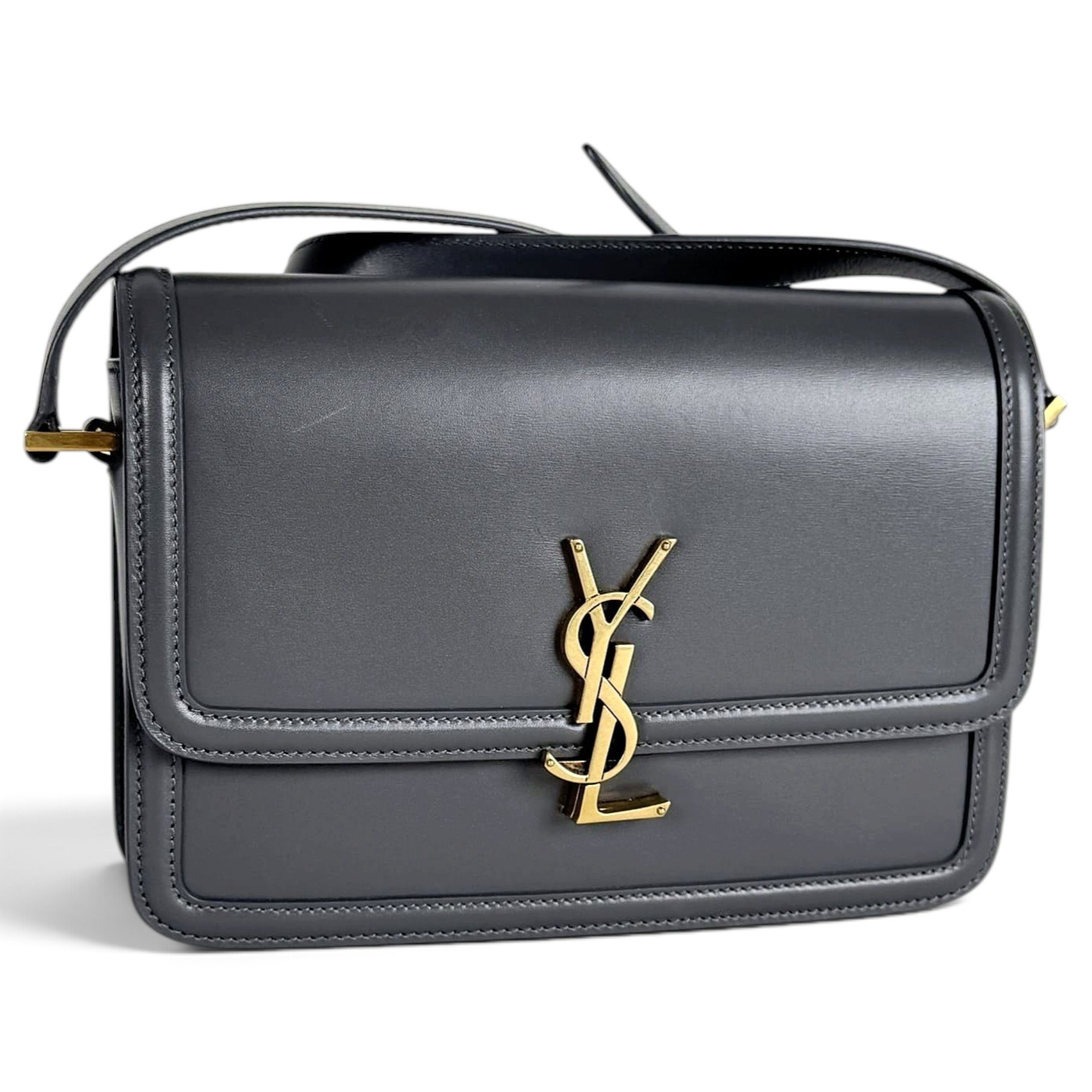 Solférino leather handbag