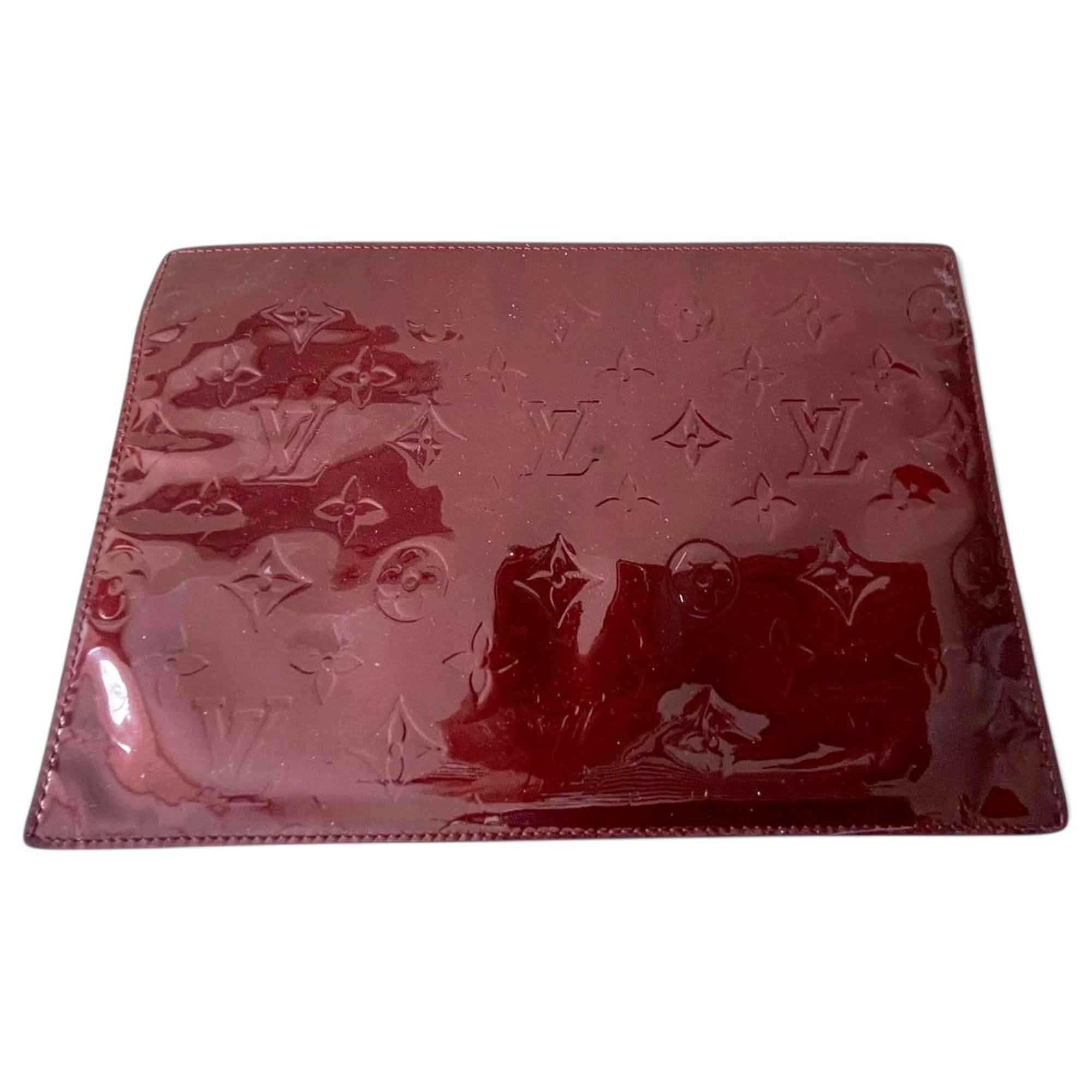Patent leather clutch bag
