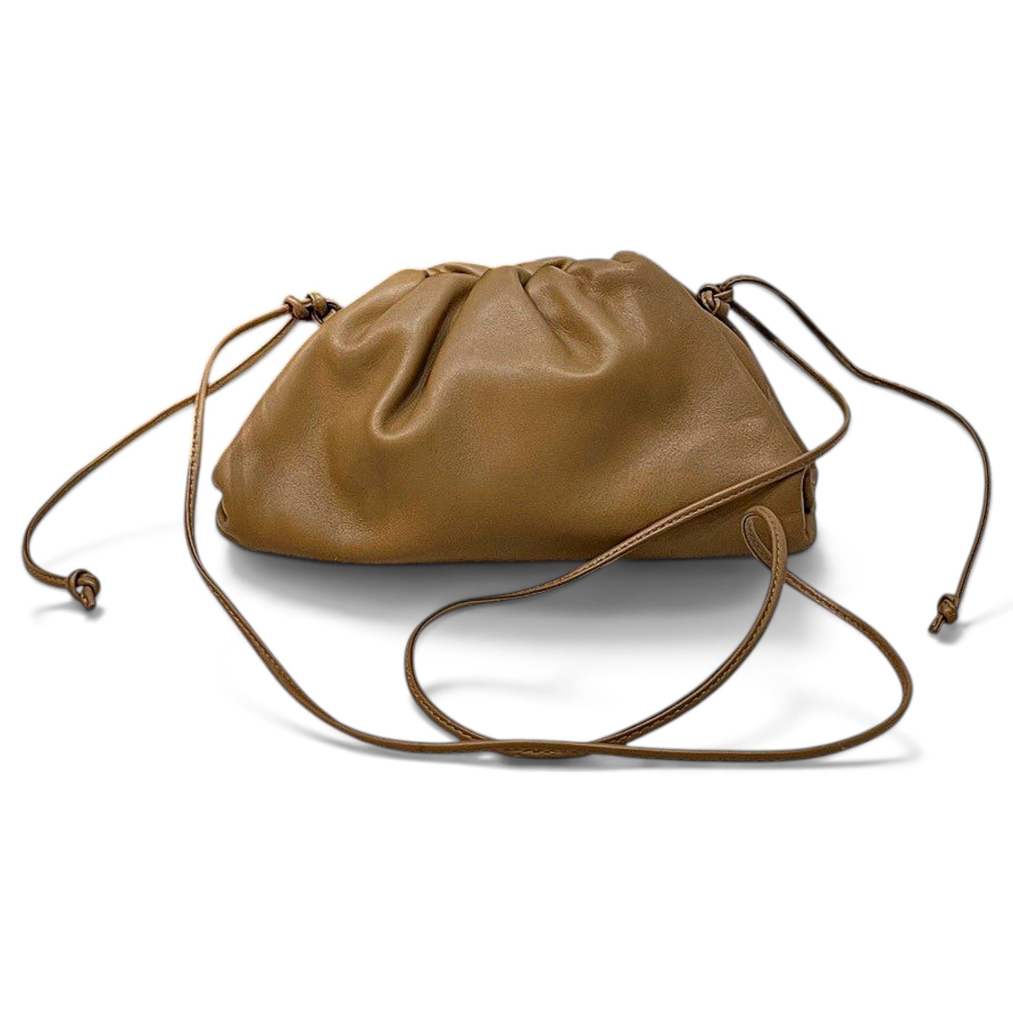 Pouch leather handbag