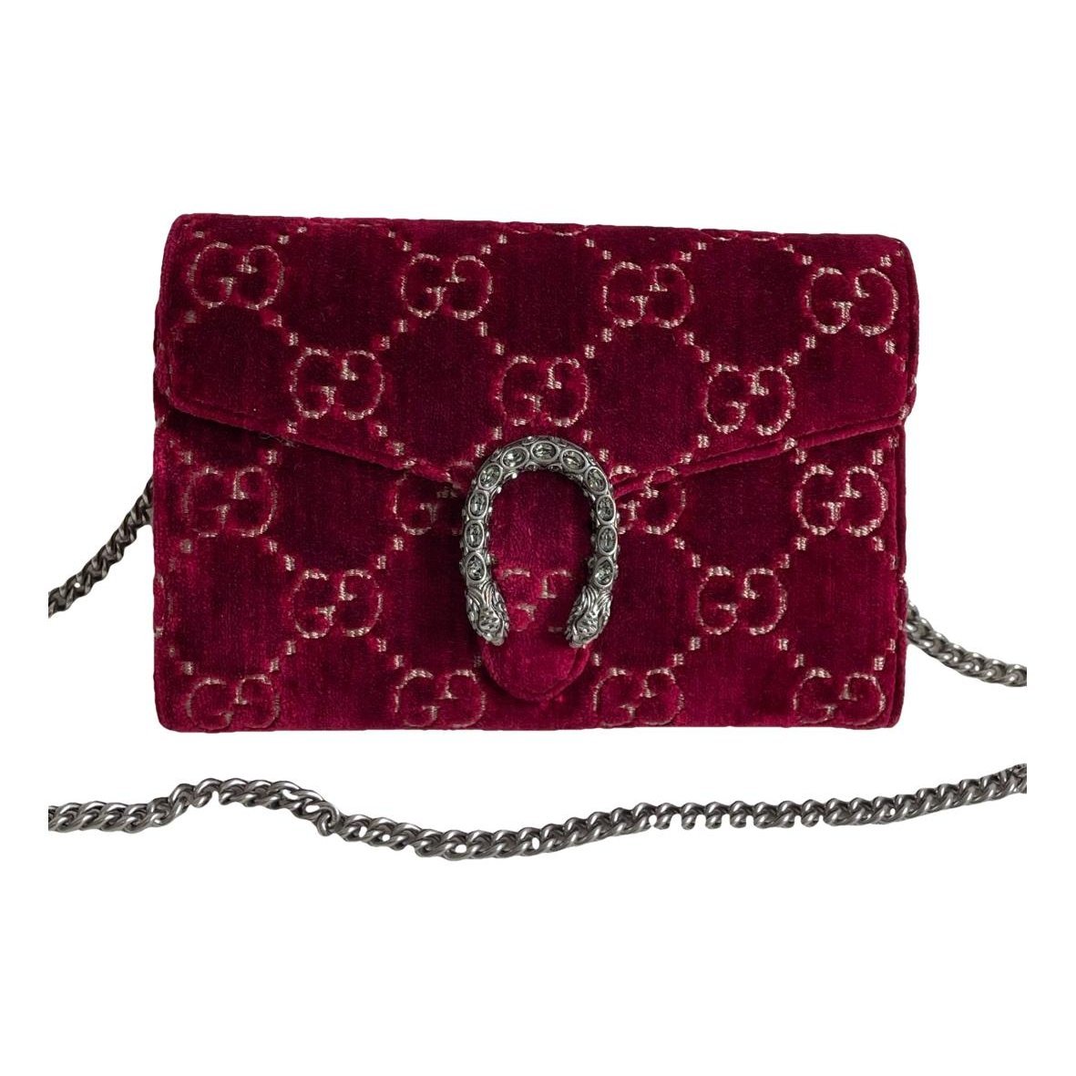 Dionysus Chain Wallet velvet handbag