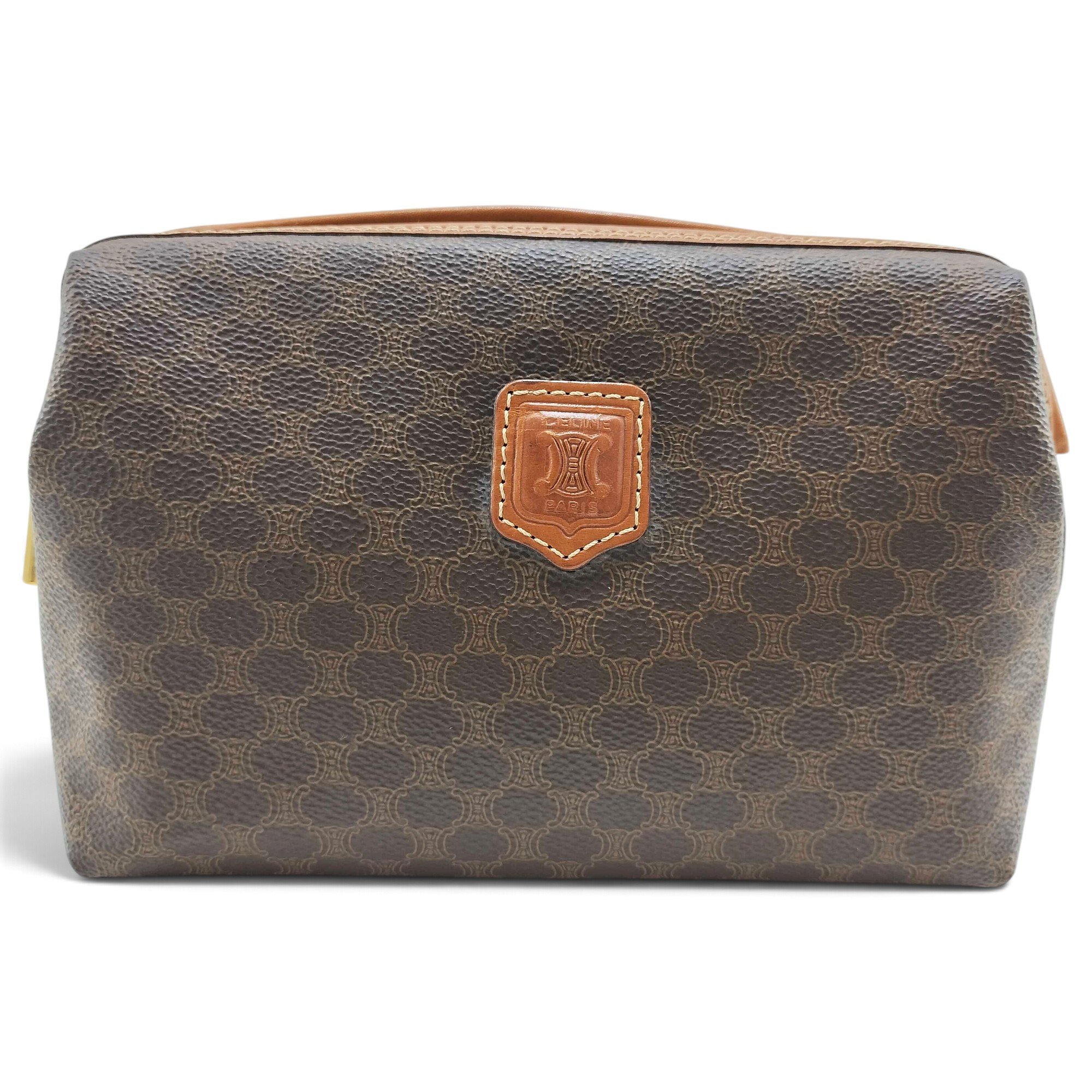 Leather clutch bag