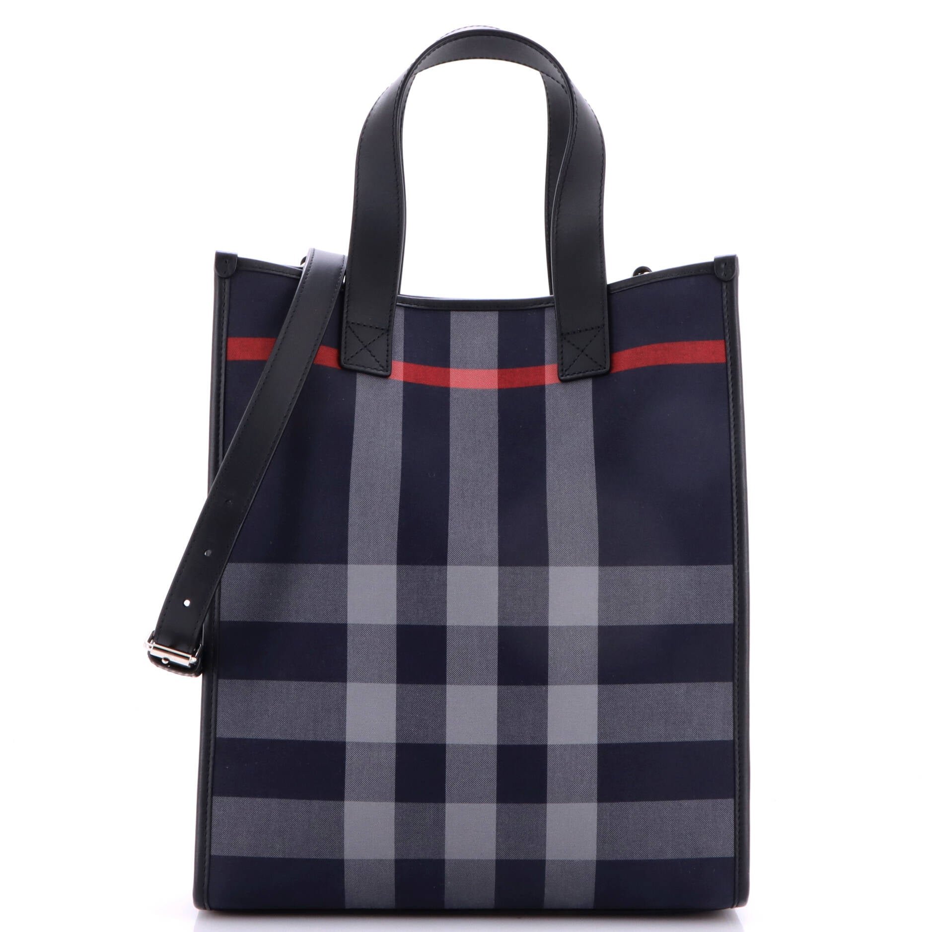 Book Tote Check E-Canvas Medium