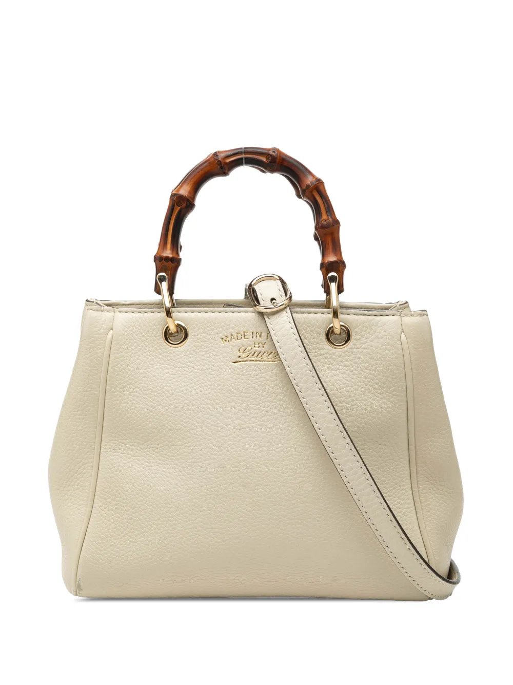2000-2015 Mini Calfskin Bamboo Shopper satchel