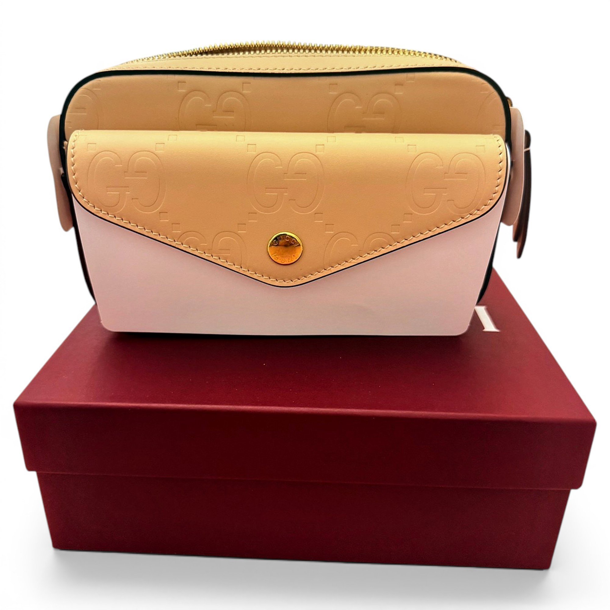 Leather clutch bag
