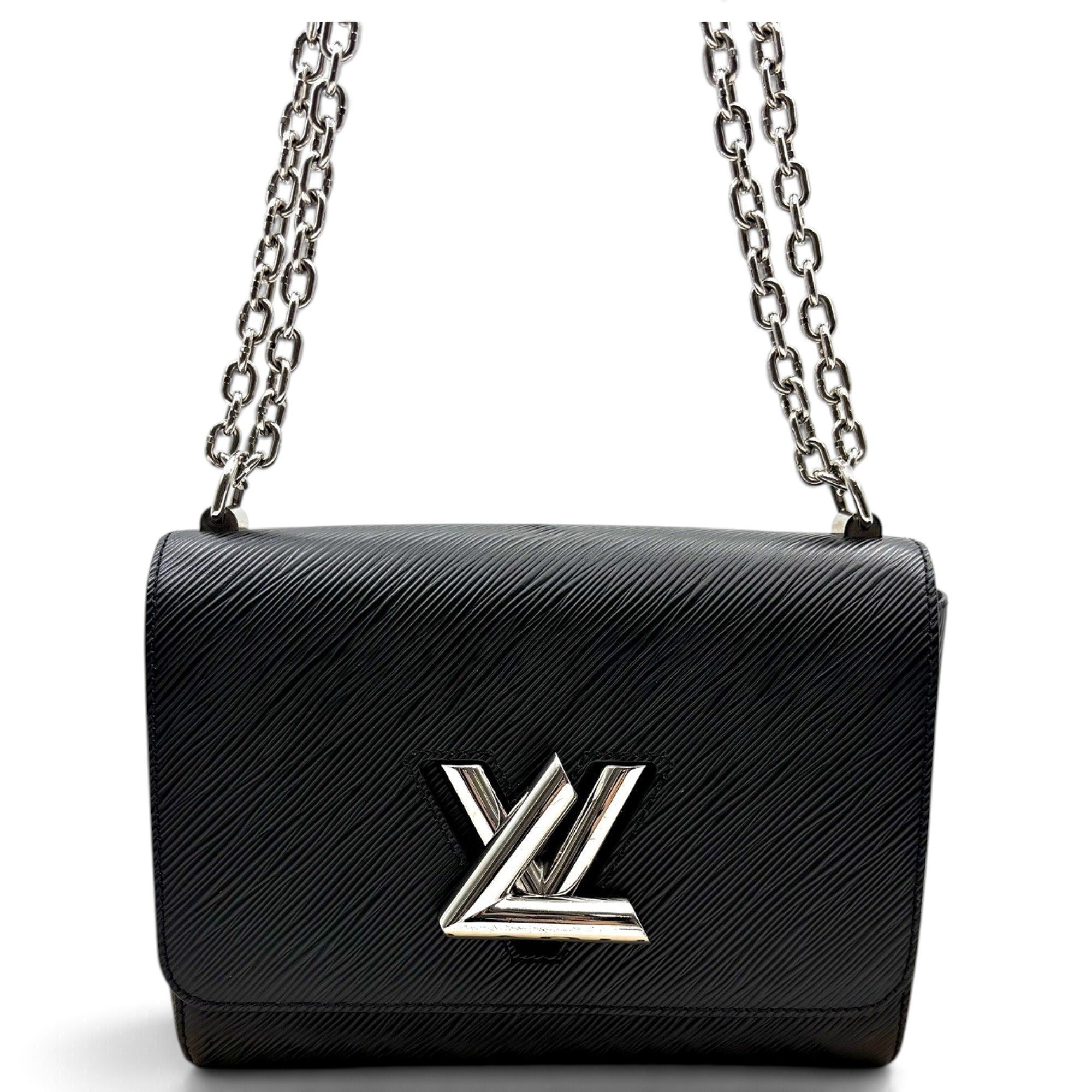 Twist leather handbag