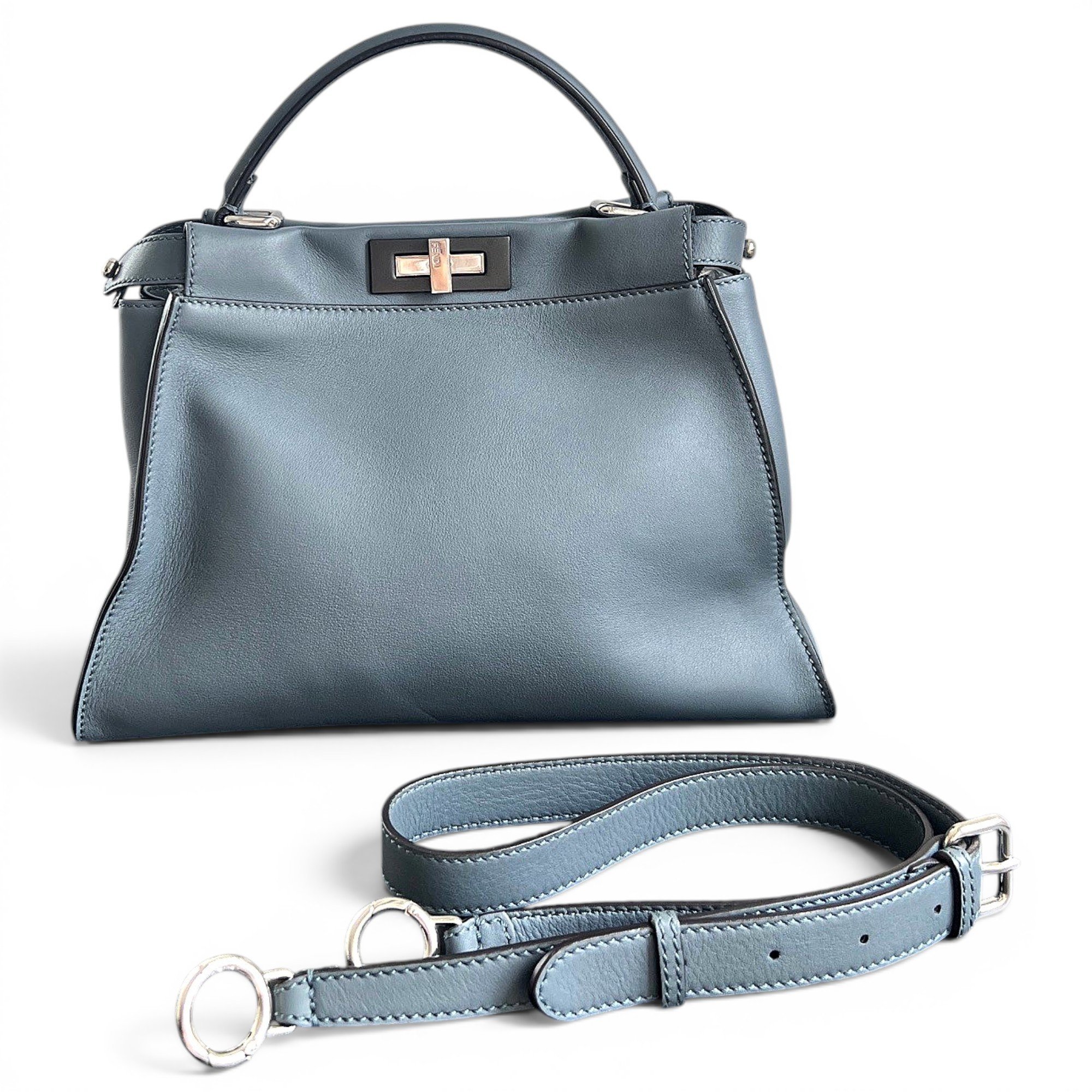 Peekaboo leather handbag