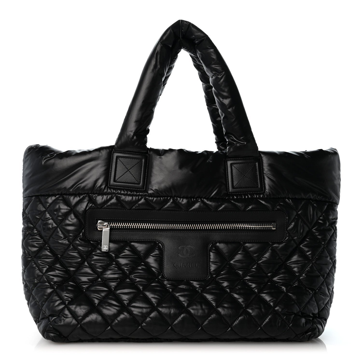 Chanel Nylon Quilted Large Coco Cocoon Tote Black