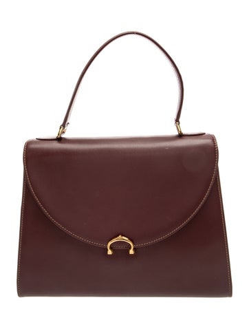 Leather Top Handle Bag