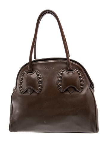 Leather Top Handle Bag