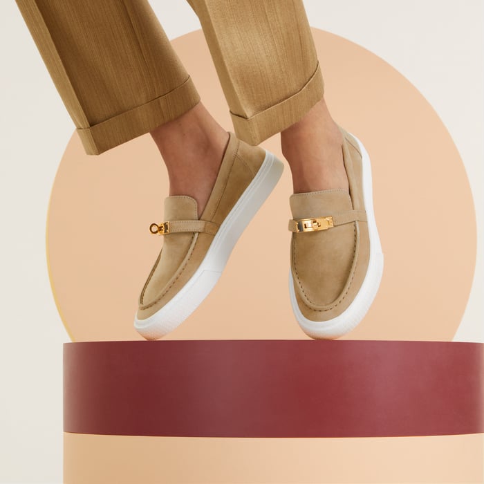 Beige Sable Game Slip-on Sneaker