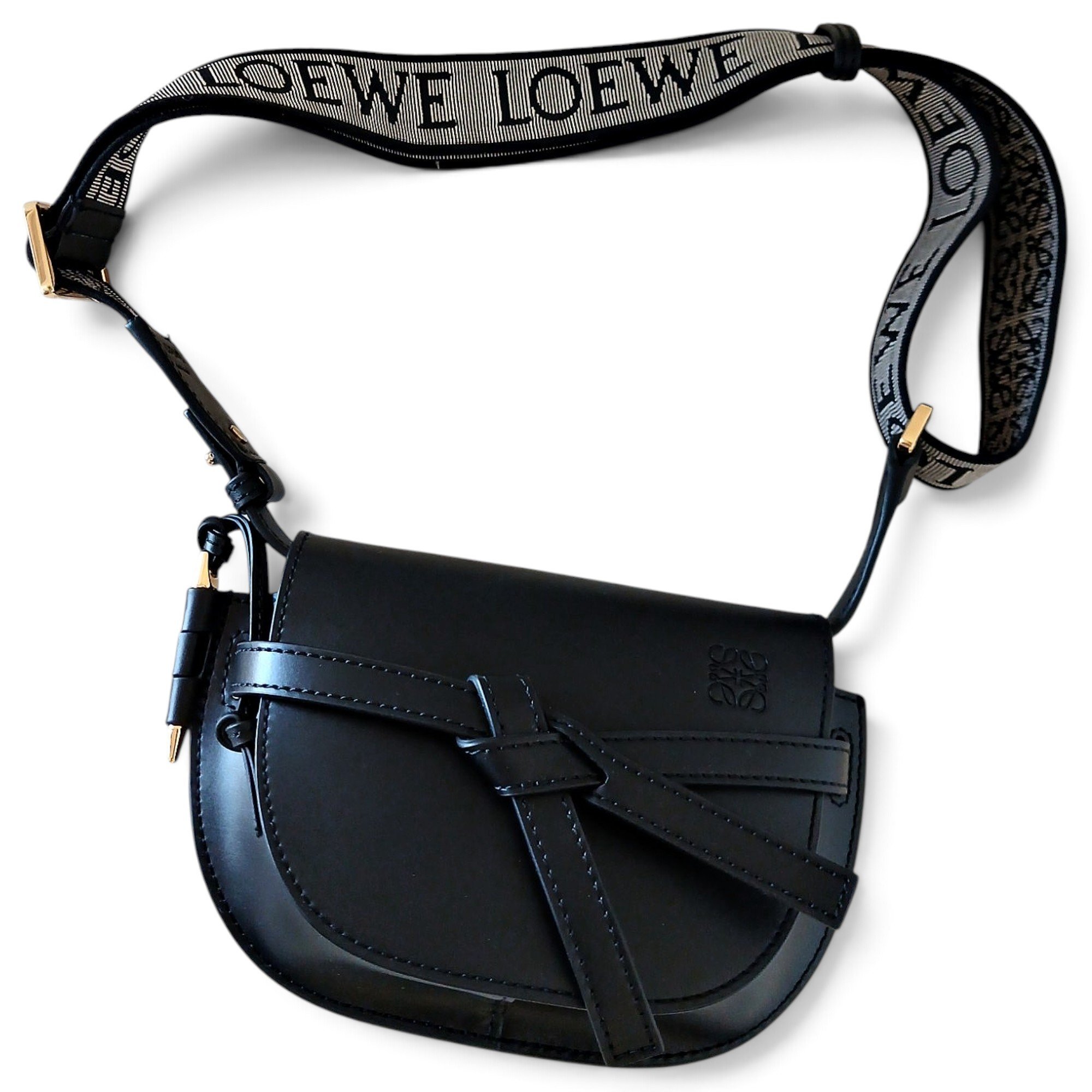 Gate leather crossbody bag
